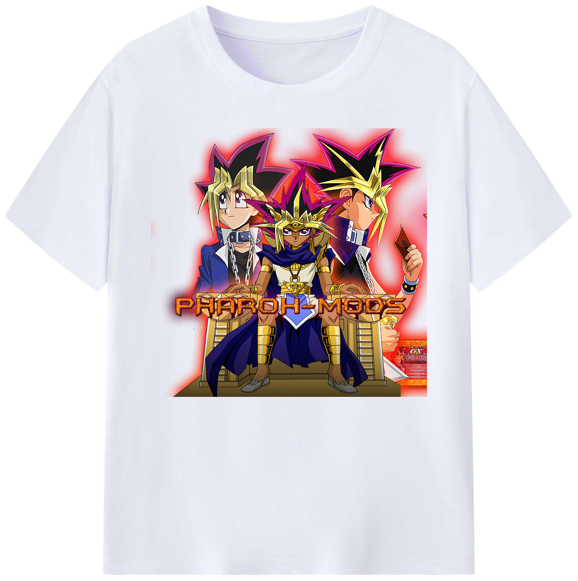 （画像用） 遊☆戯☆王 Yu-Gi-Oh! 綿100％ メンズ半袖Tシャツ｜肌触りやわらか＆通気性