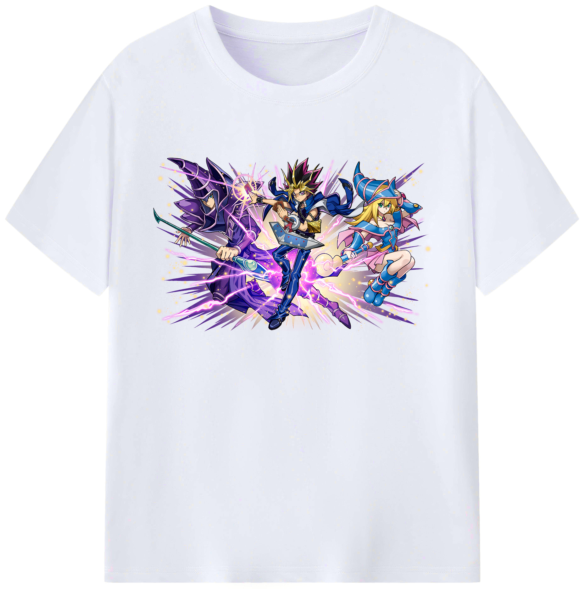（画像用） 遊☆戯☆王 Yu-Gi-Oh! 綿100％ メンズ半袖Tシャツ｜肌触りやわらか＆通気性