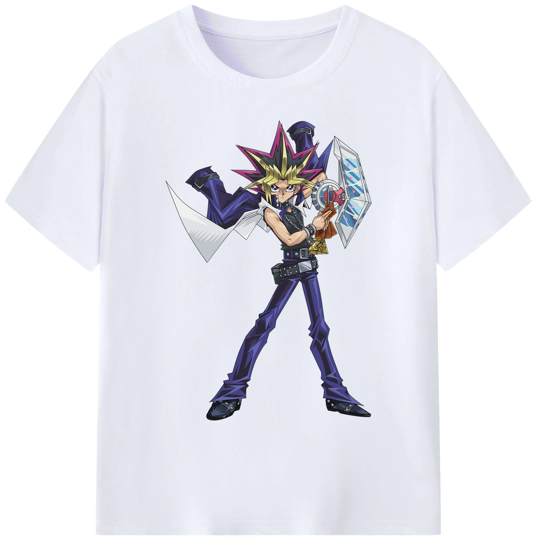（画像用） 遊☆戯☆王 Yu-Gi-Oh! 綿100％ メンズ半袖Tシャツ｜肌触りやわらか＆通気性