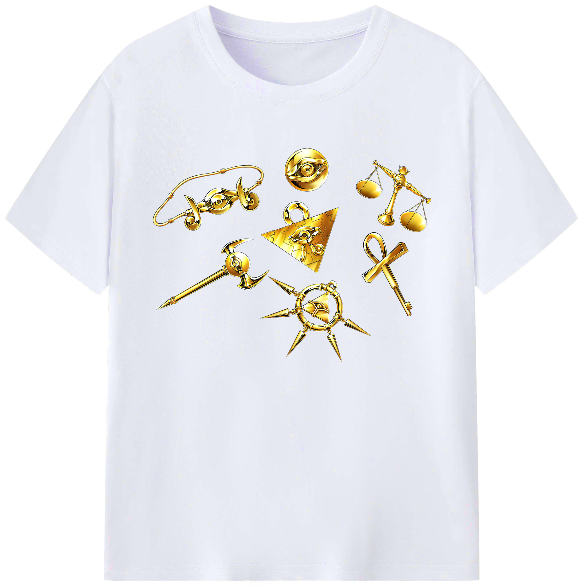 （画像用） 遊☆戯☆王 Yu-Gi-Oh! 綿100％ メンズ半袖Tシャツ｜肌触りやわらか＆通気性