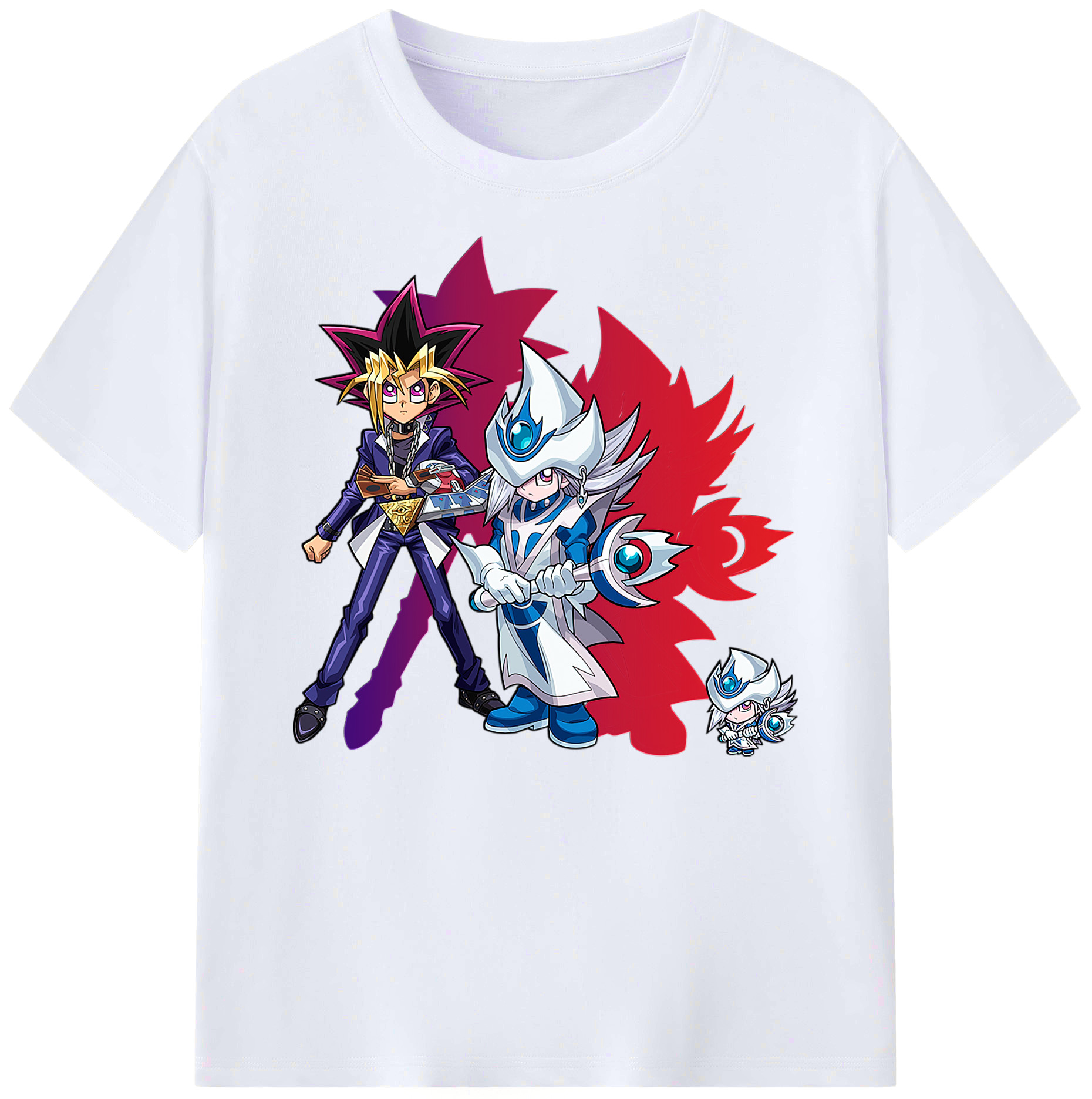 （画像用） 遊☆戯☆王 Yu-Gi-Oh! 綿100％ メンズ半袖Tシャツ｜肌触りやわらか＆通気性