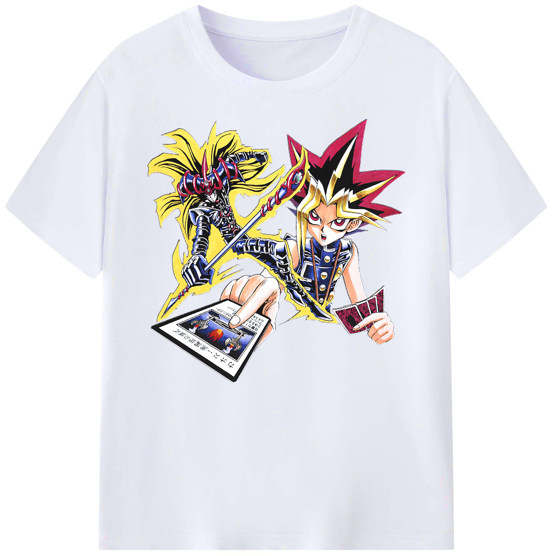 （画像用） 遊☆戯☆王 Yu-Gi-Oh! 綿100％ メンズ半袖Tシャツ｜肌触りやわらか＆通気性