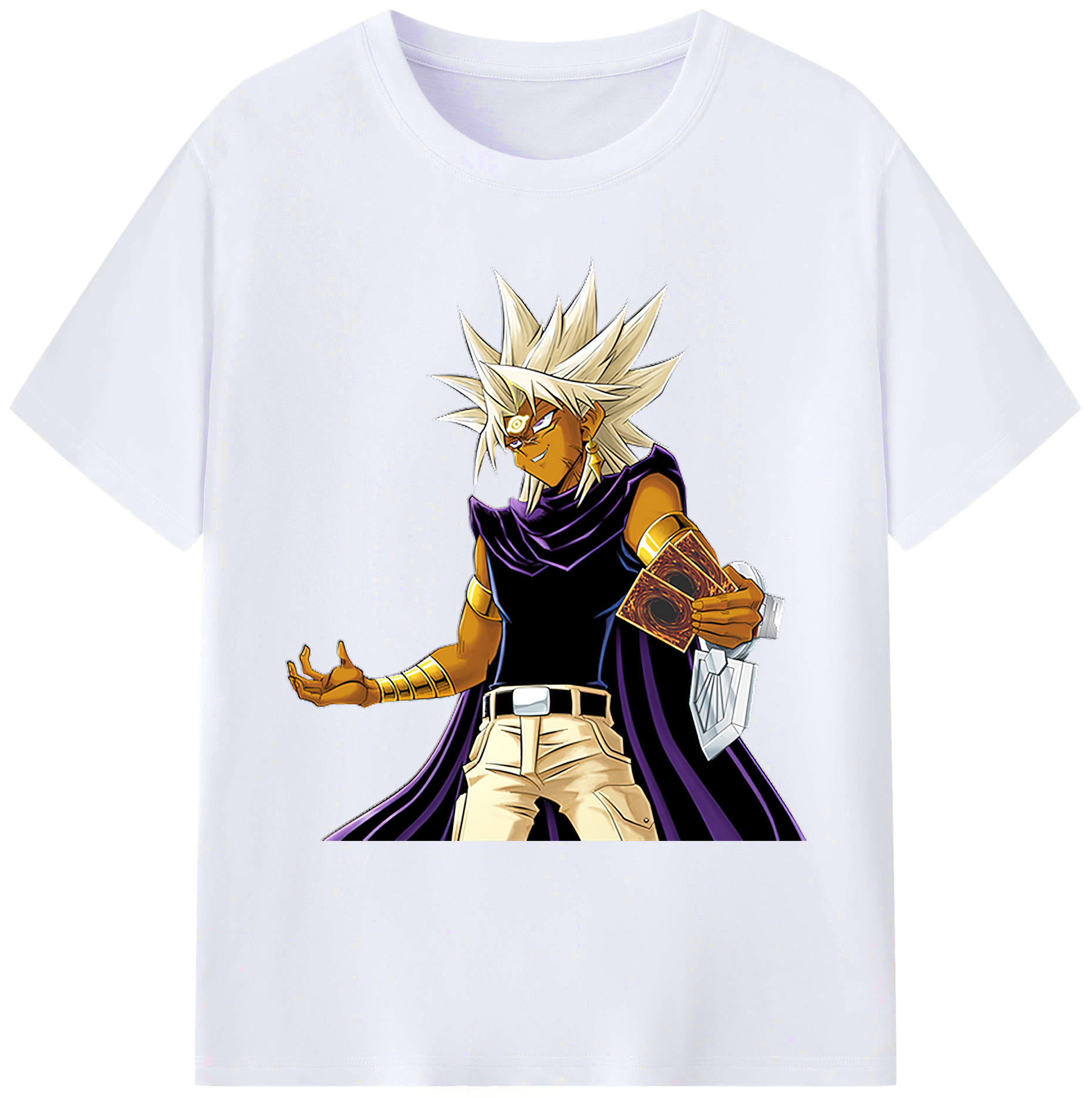 （画像用） 遊☆戯☆王 Yu-Gi-Oh! 綿100％ メンズ半袖Tシャツ｜肌触りやわらか＆通気性