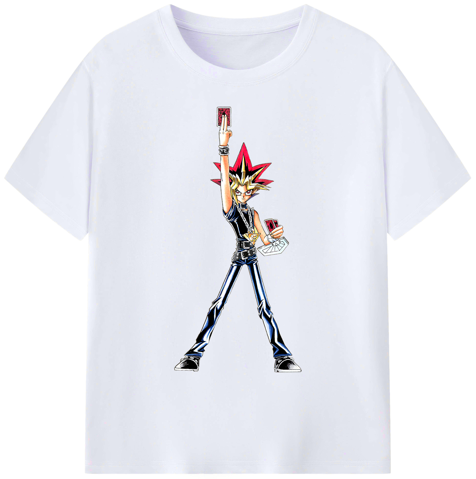 （画像用） 遊☆戯☆王 Yu-Gi-Oh! 綿100％ メンズ半袖Tシャツ｜肌触りやわらか＆通気性