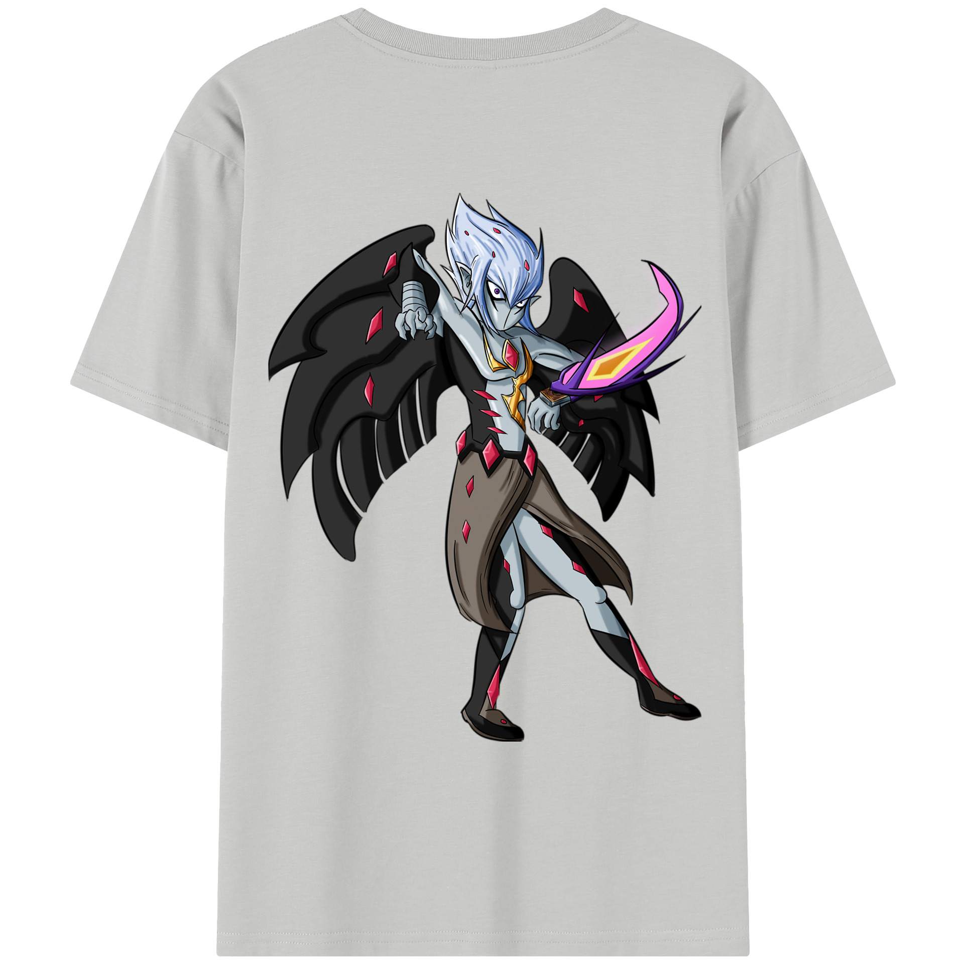 （画像用） 遊☆戯☆王 Yu-Gi-Oh! レディース半袖Tシャツ(バックプリント)