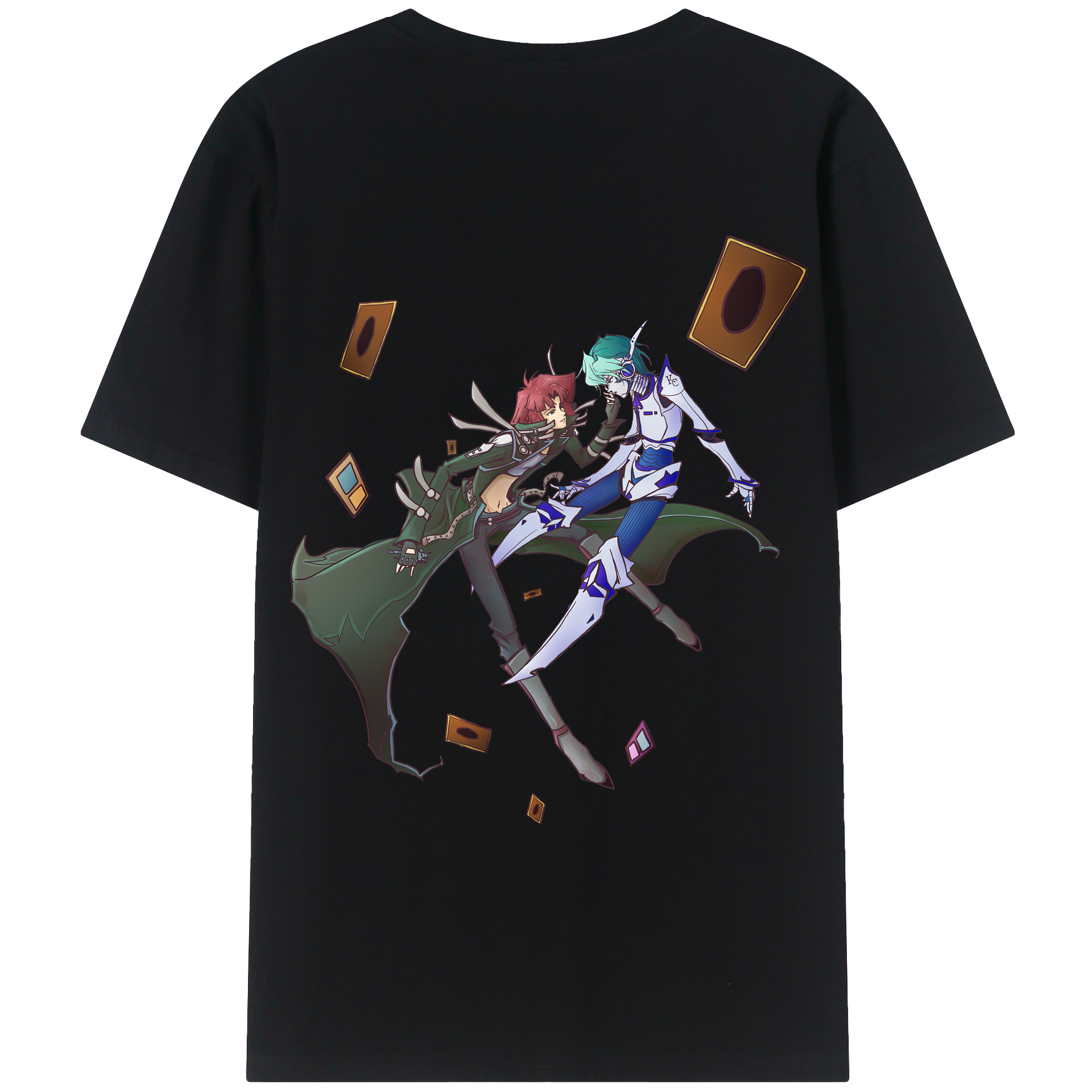 遊☆戯☆王 Yu-Gi-Oh! レディース半袖Tシャツ(バックプリント)