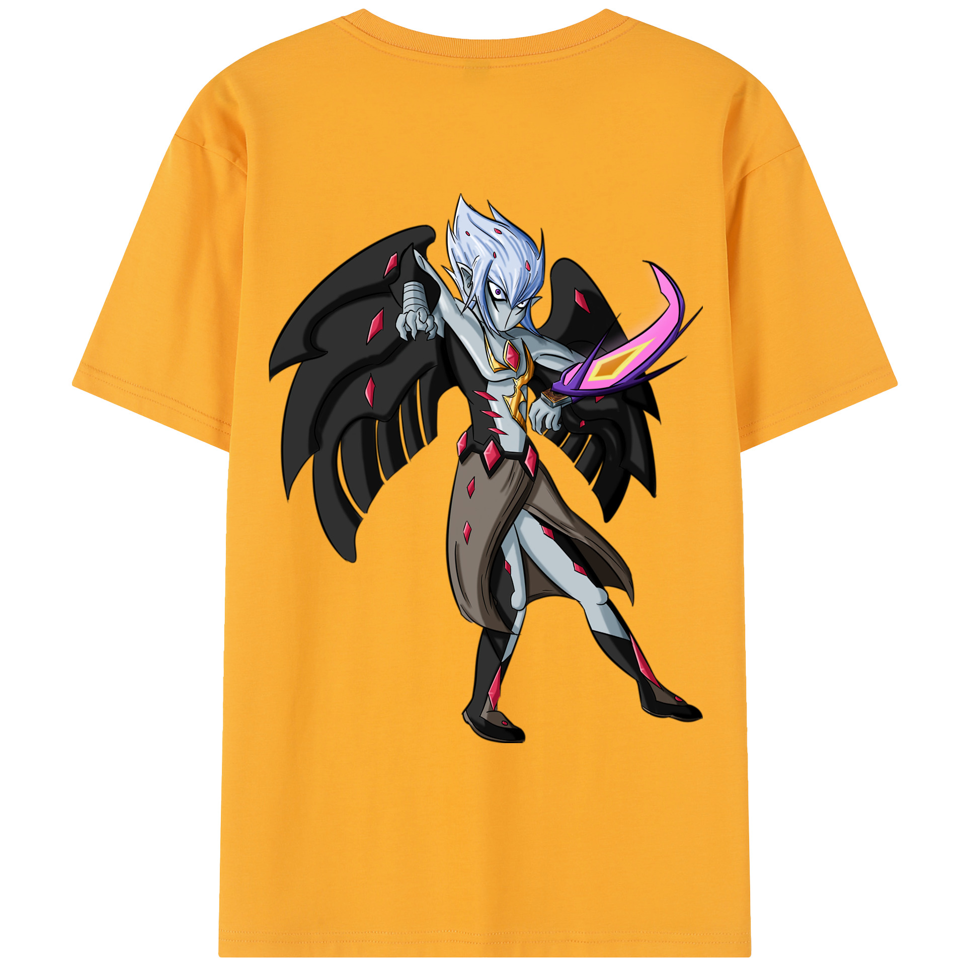 （画像用） 遊☆戯☆王 Yu-Gi-Oh! レディース半袖Tシャツ(バックプリント)