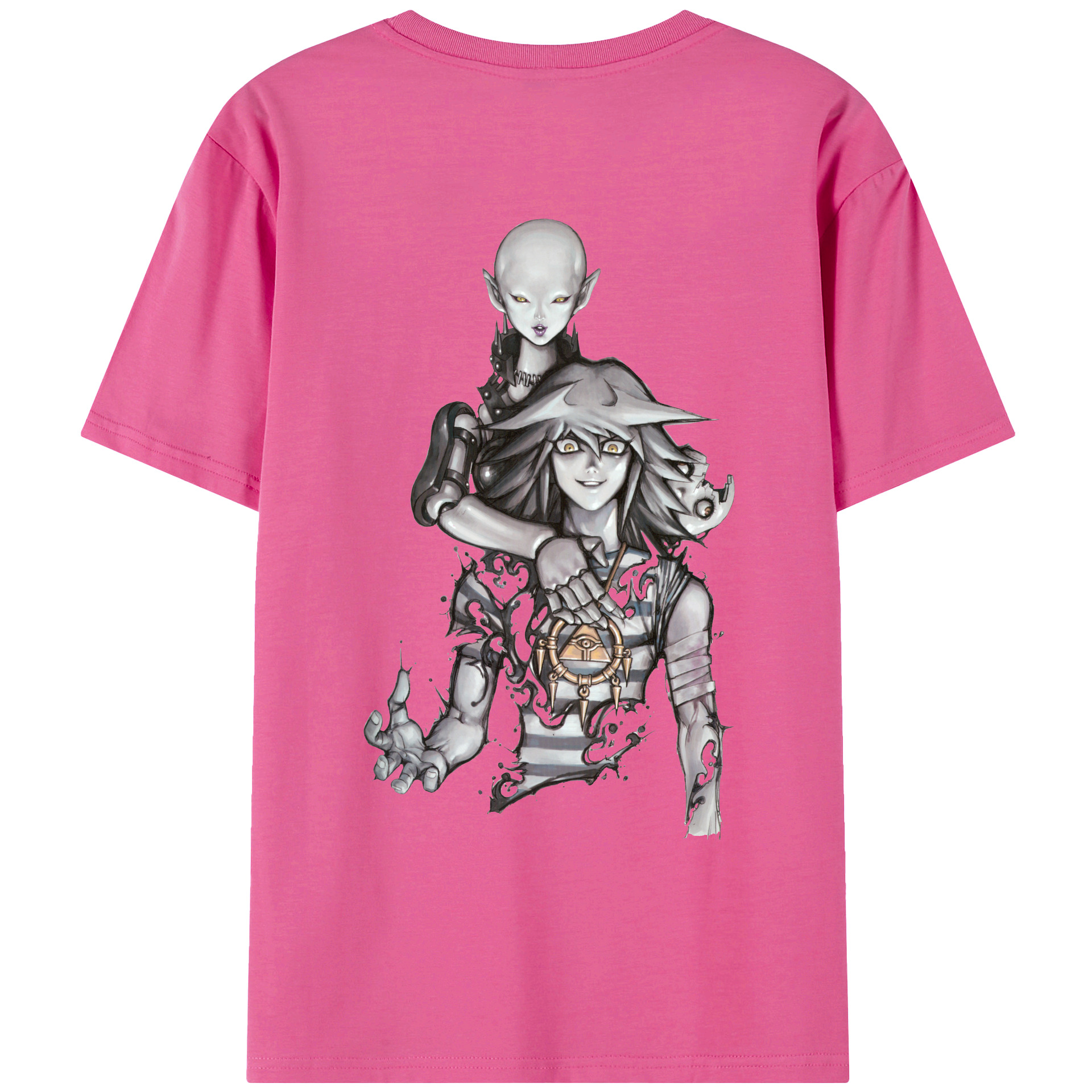 （画像用） 遊☆戯☆王 Yu-Gi-Oh! レディース半袖Tシャツ(バックプリント)