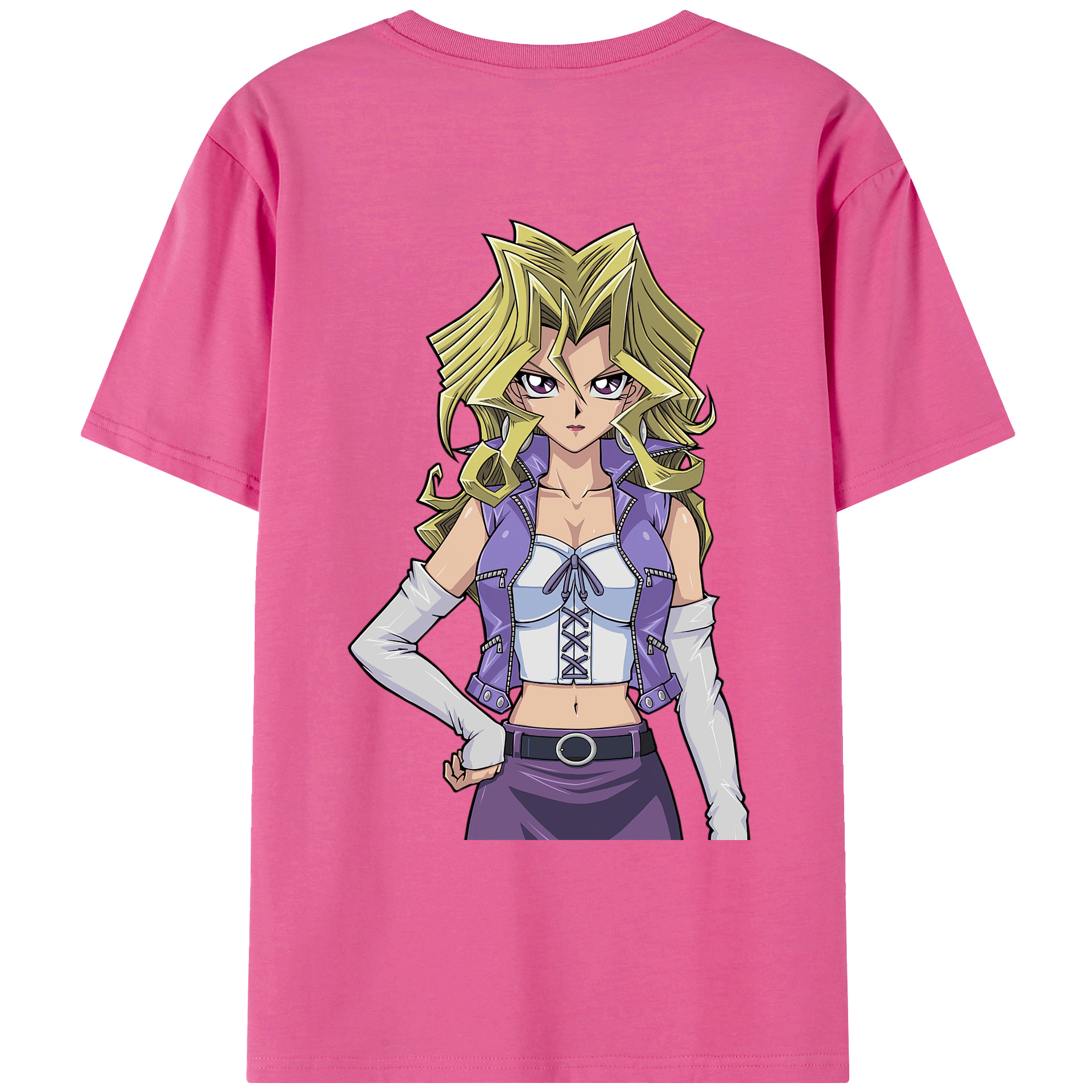 （画像用） 遊☆戯☆王 Yu-Gi-Oh! レディース半袖Tシャツ(バックプリント)