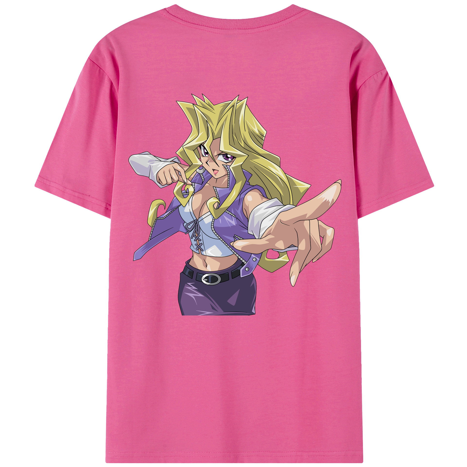 （画像用） 遊☆戯☆王 Yu-Gi-Oh! レディース半袖Tシャツ(バックプリント)