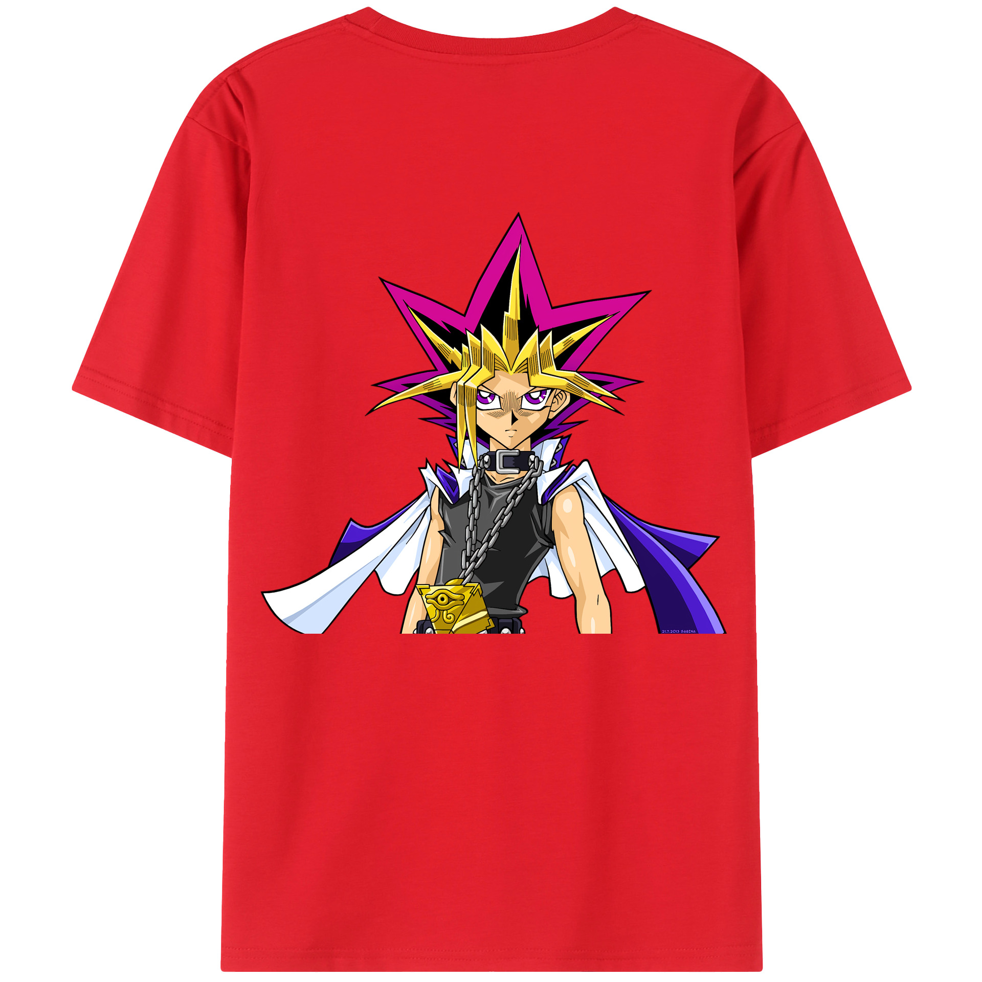 （画像用） 遊☆戯☆王 Yu-Gi-Oh! レディース半袖Tシャツ(バックプリント)