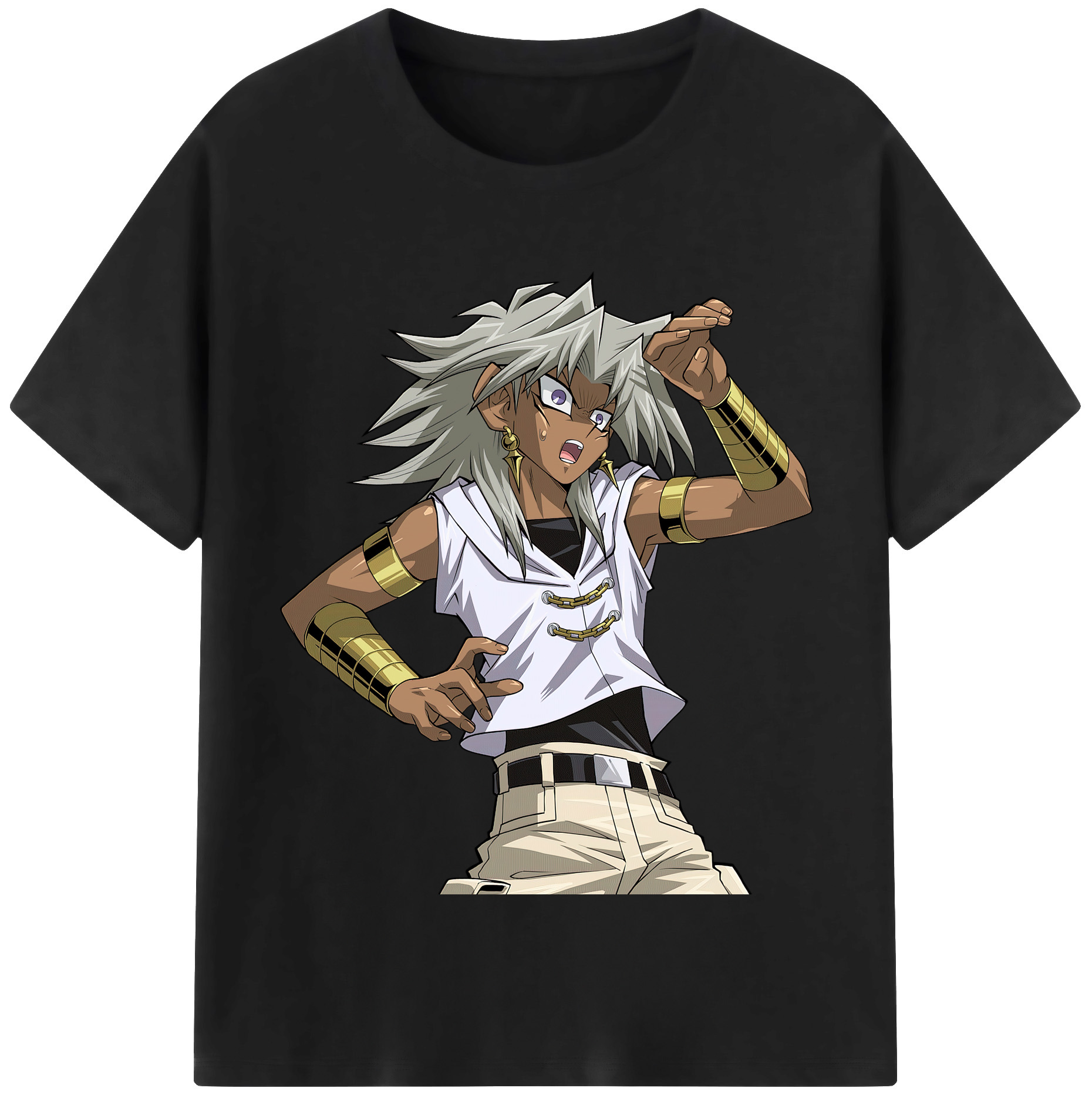 （画像用） 遊☆戯☆王 Yu-Gi-Oh! レディースカジュアルプリントTシャツ（綿100％）