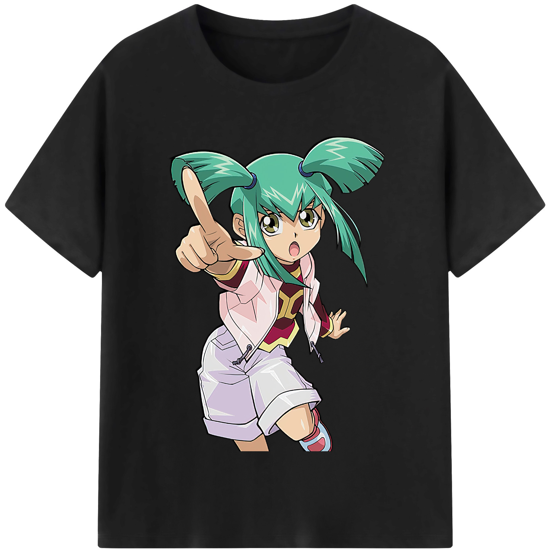 （画像用） 遊☆戯☆王 Yu-Gi-Oh! レディースカジュアルプリントTシャツ（綿100％）