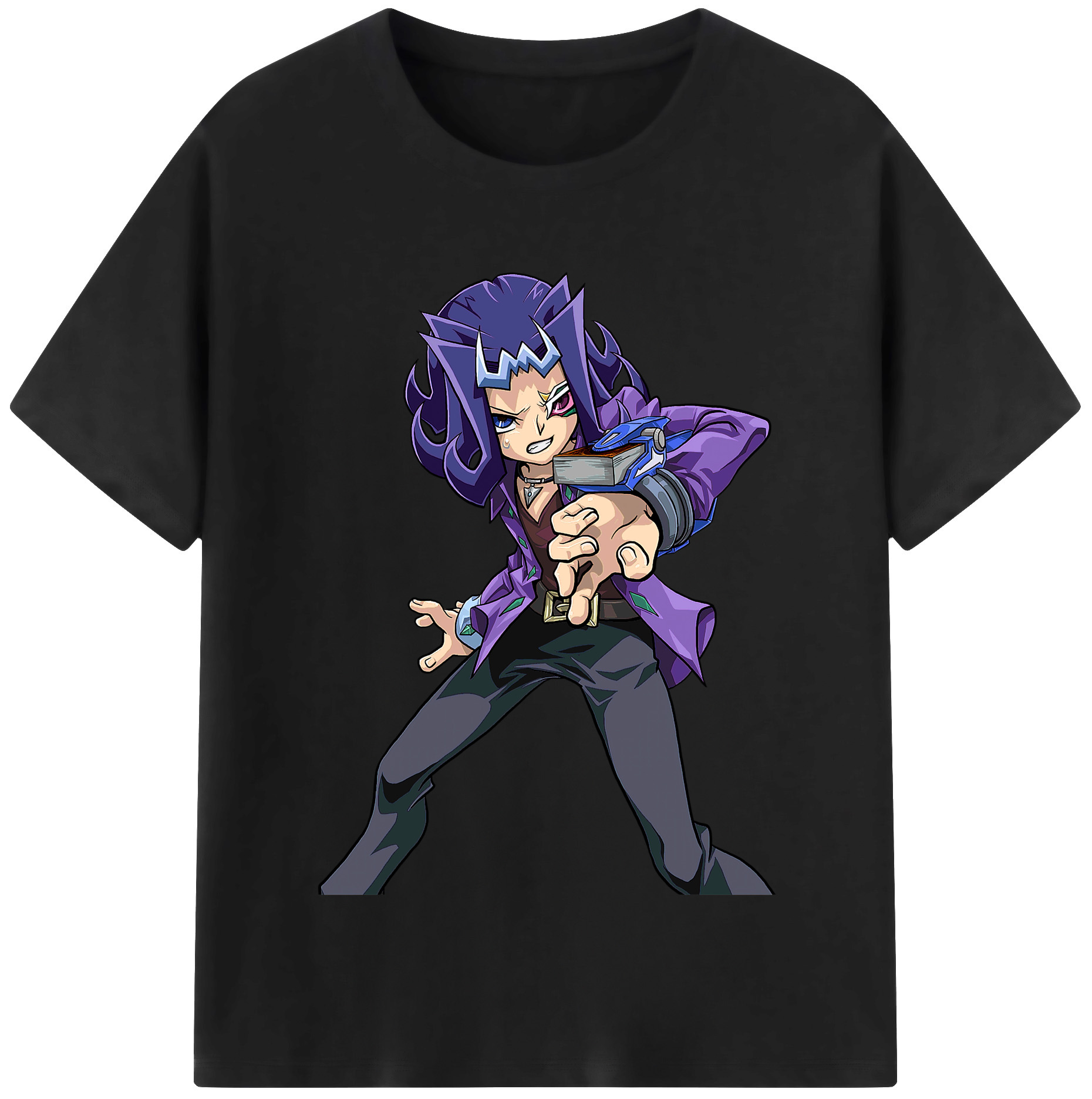 （画像用） 遊☆戯☆王 Yu-Gi-Oh! レディースカジュアルプリントTシャツ（綿100％）