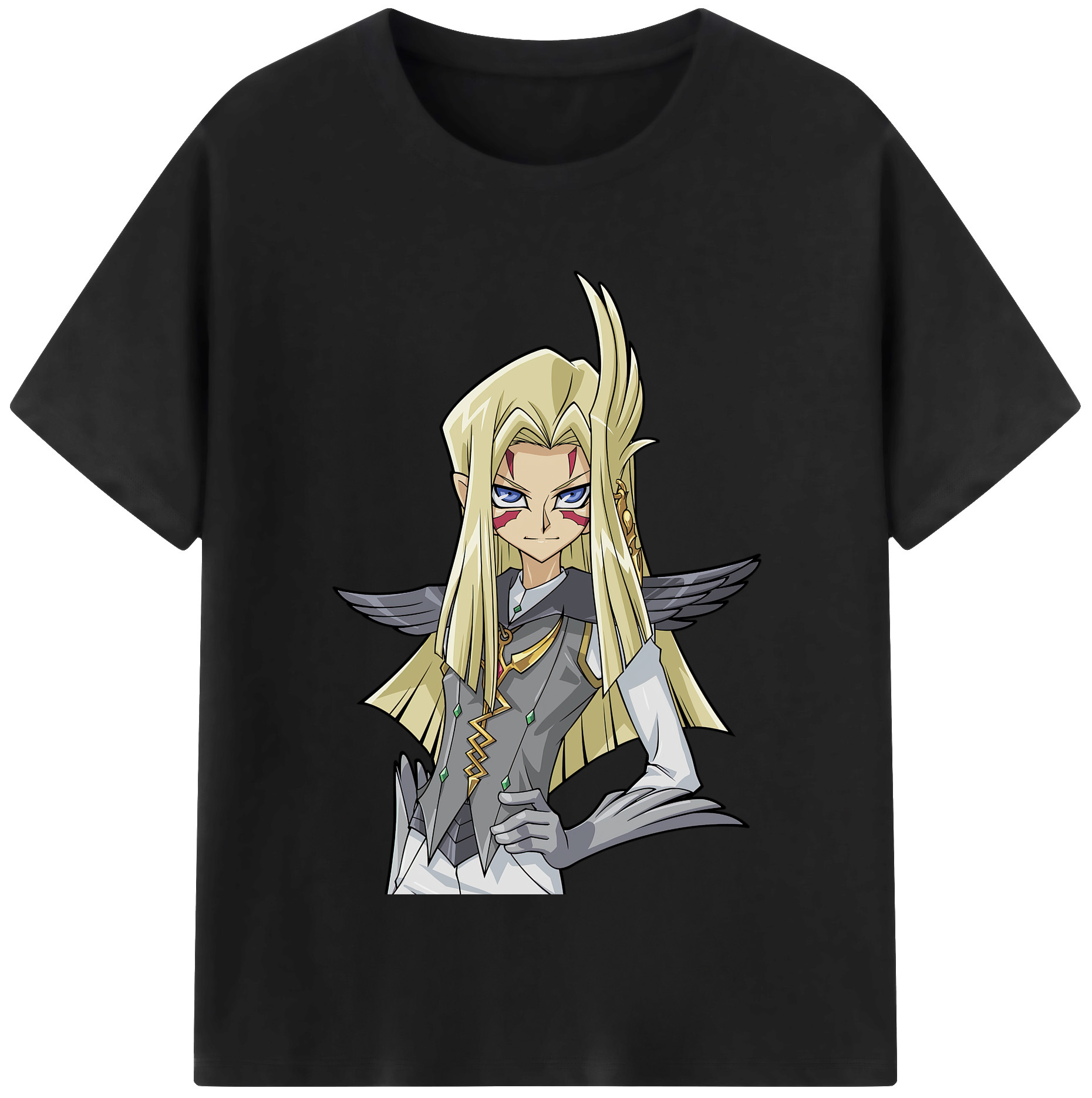 （画像用） 遊☆戯☆王 Yu-Gi-Oh! レディースカジュアルプリントTシャツ（綿100％）