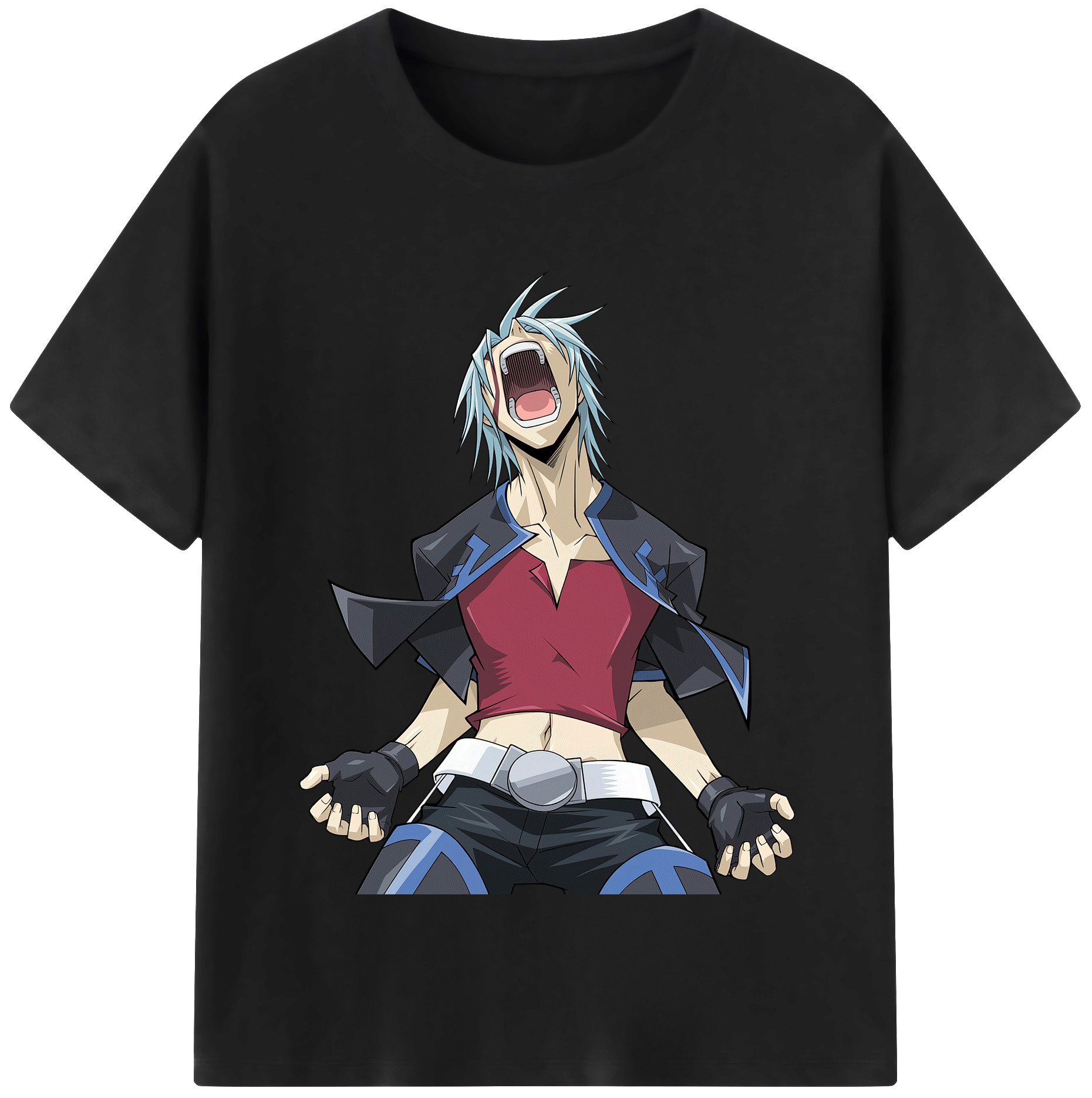 （画像用） 遊☆戯☆王 Yu-Gi-Oh! レディースカジュアルプリントTシャツ（綿100％）