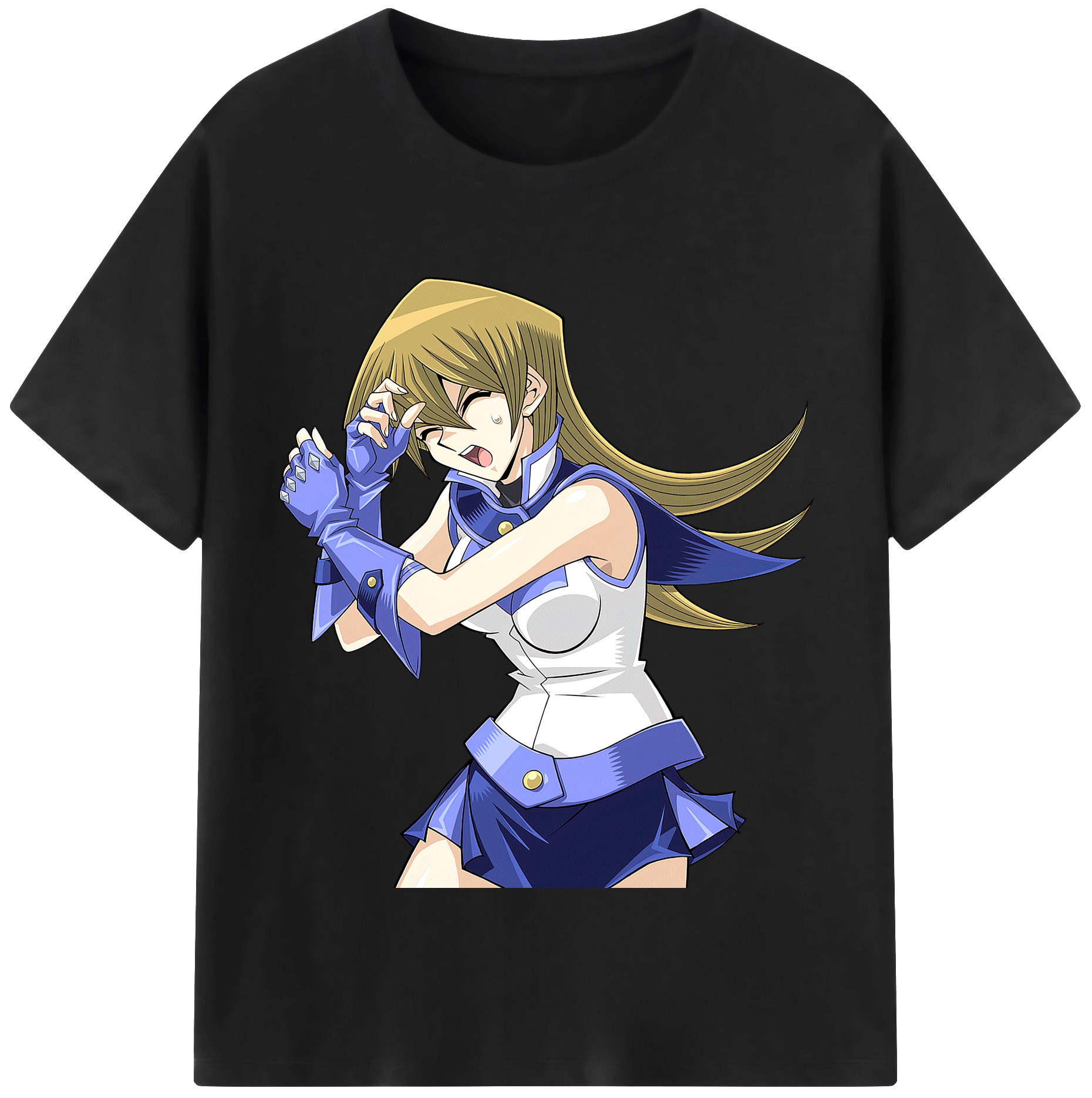 （画像用） 遊☆戯☆王 Yu-Gi-Oh! レディースカジュアルプリントTシャツ（綿100％）