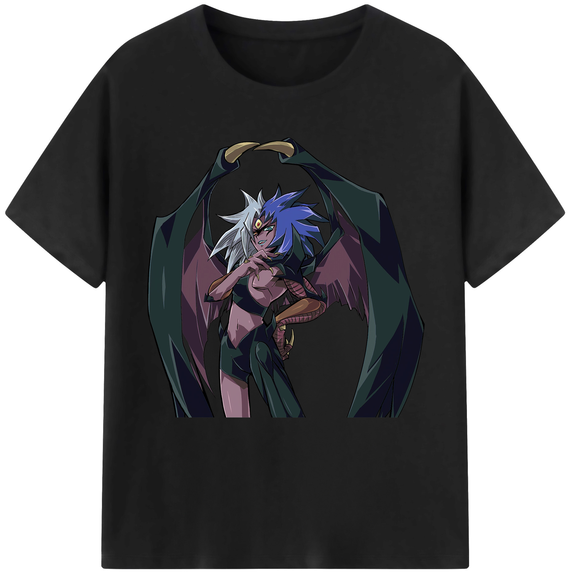 （画像用） 遊☆戯☆王 Yu-Gi-Oh! レディースカジュアルプリントTシャツ（綿100％）