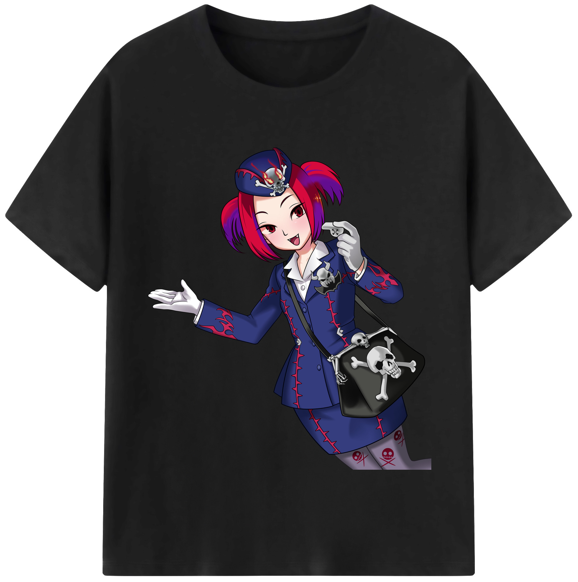 （画像用） 遊☆戯☆王 Yu-Gi-Oh! レディースカジュアルプリントTシャツ（綿100％）