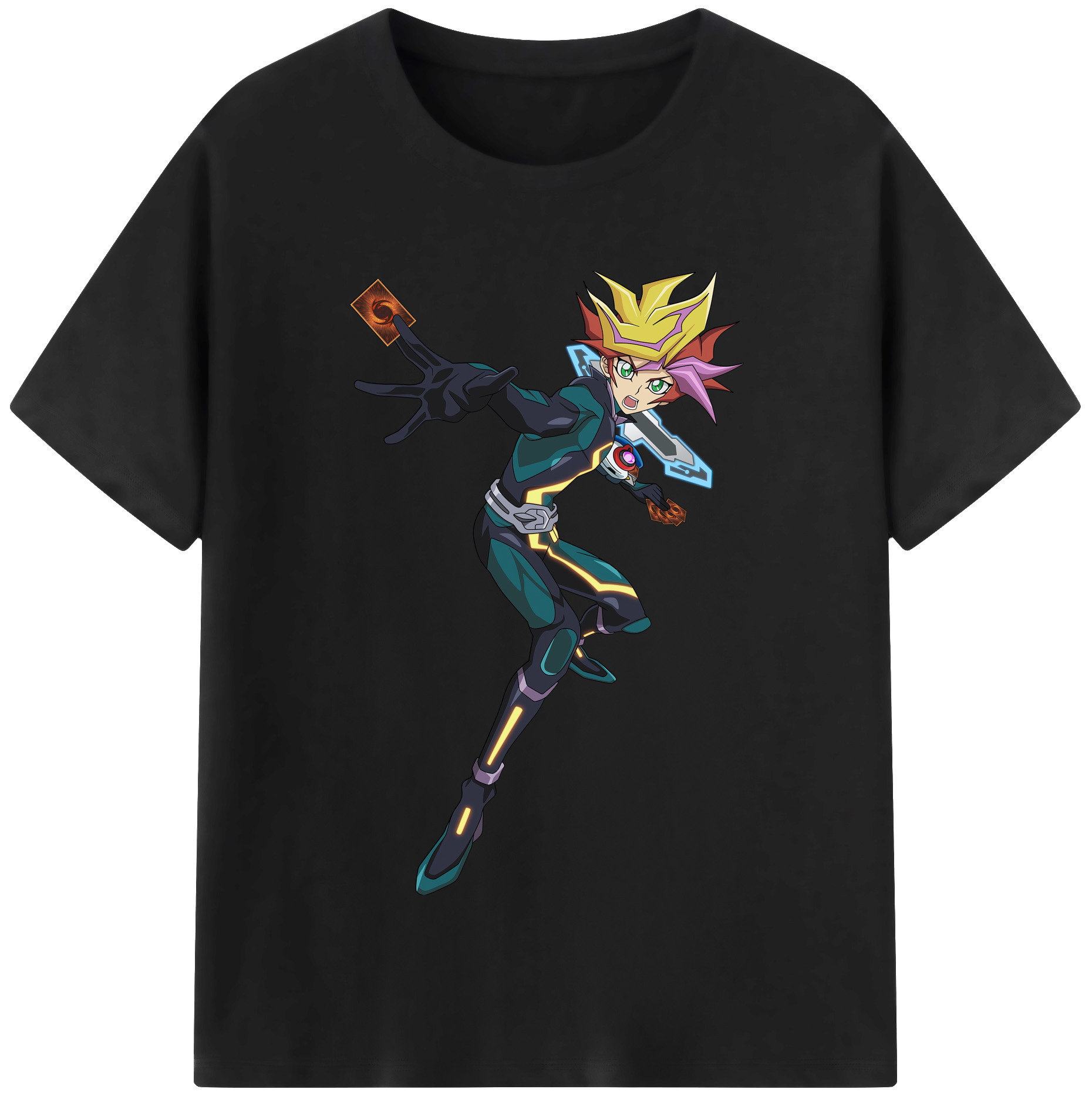 （画像用） 遊☆戯☆王 Yu-Gi-Oh! レディースカジュアルプリントTシャツ（綿100％）