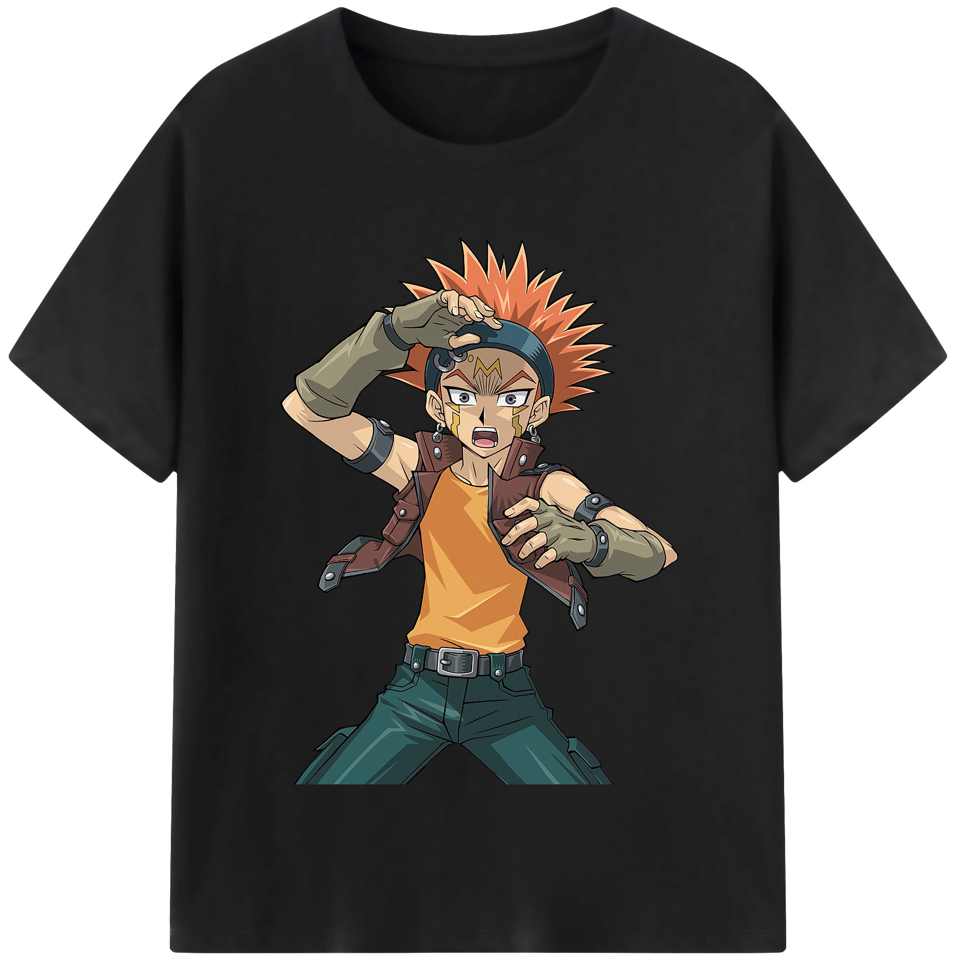 （画像用） 遊☆戯☆王 Yu-Gi-Oh! レディースカジュアルプリントTシャツ（綿100％）