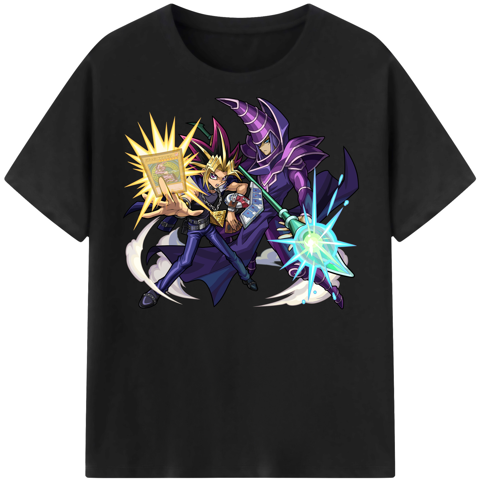（画像用） 遊☆戯☆王 Yu-Gi-Oh! レディースカジュアルプリントTシャツ（綿100％）