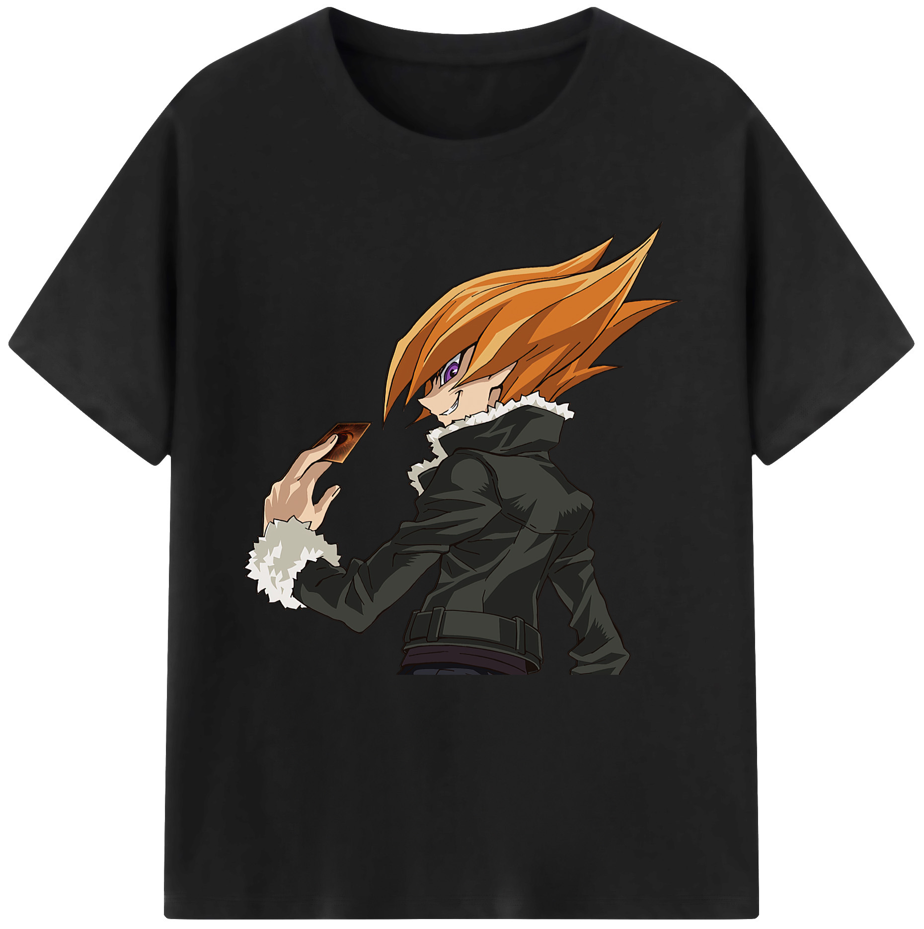 （画像用） 遊☆戯☆王 Yu-Gi-Oh! レディースカジュアルプリントTシャツ（綿100％）