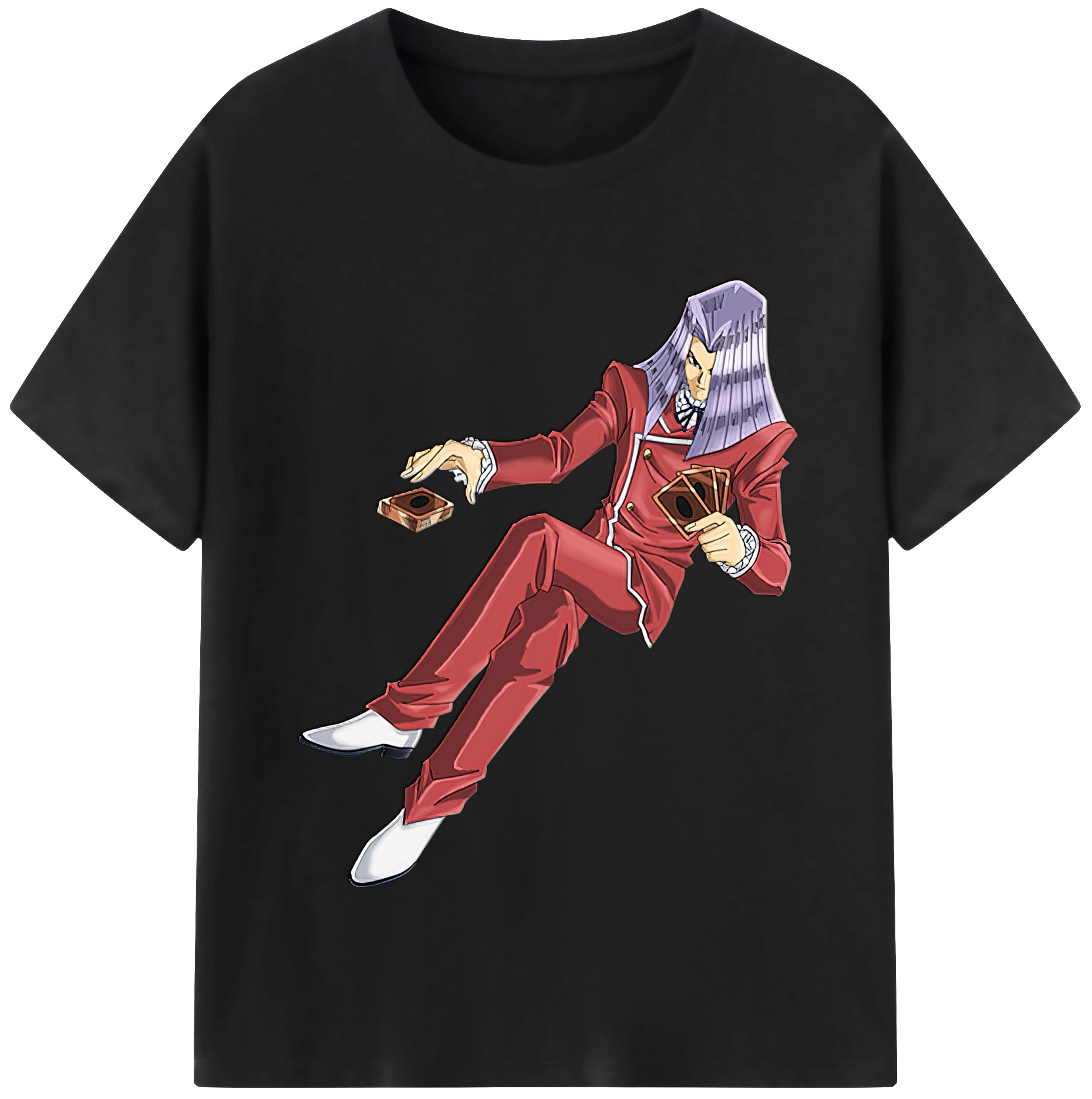 （画像用） 遊☆戯☆王 Yu-Gi-Oh! レディースカジュアルプリントTシャツ（綿100％）