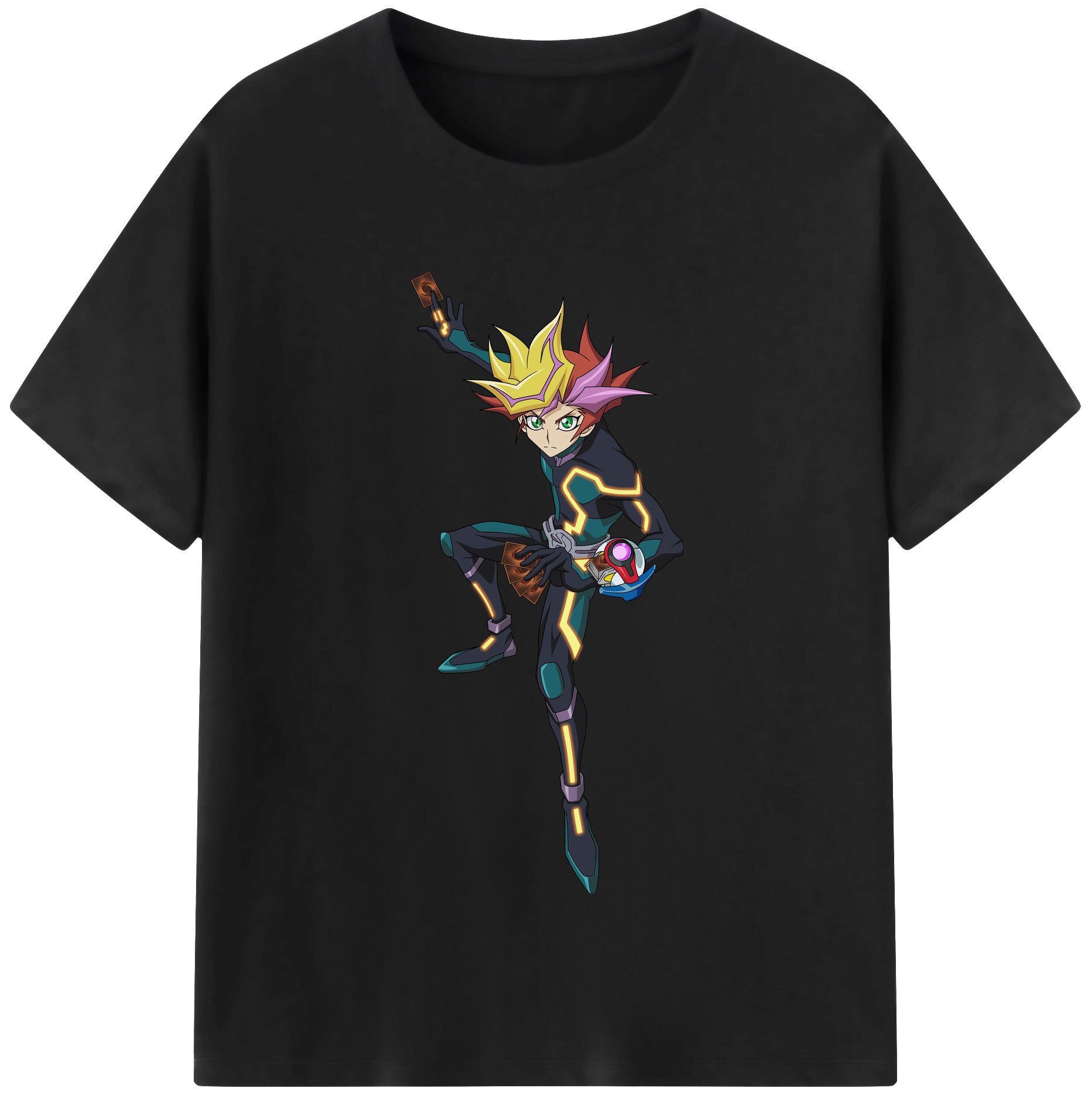 （画像用） 遊☆戯☆王 Yu-Gi-Oh! レディースカジュアルプリントTシャツ（綿100％）