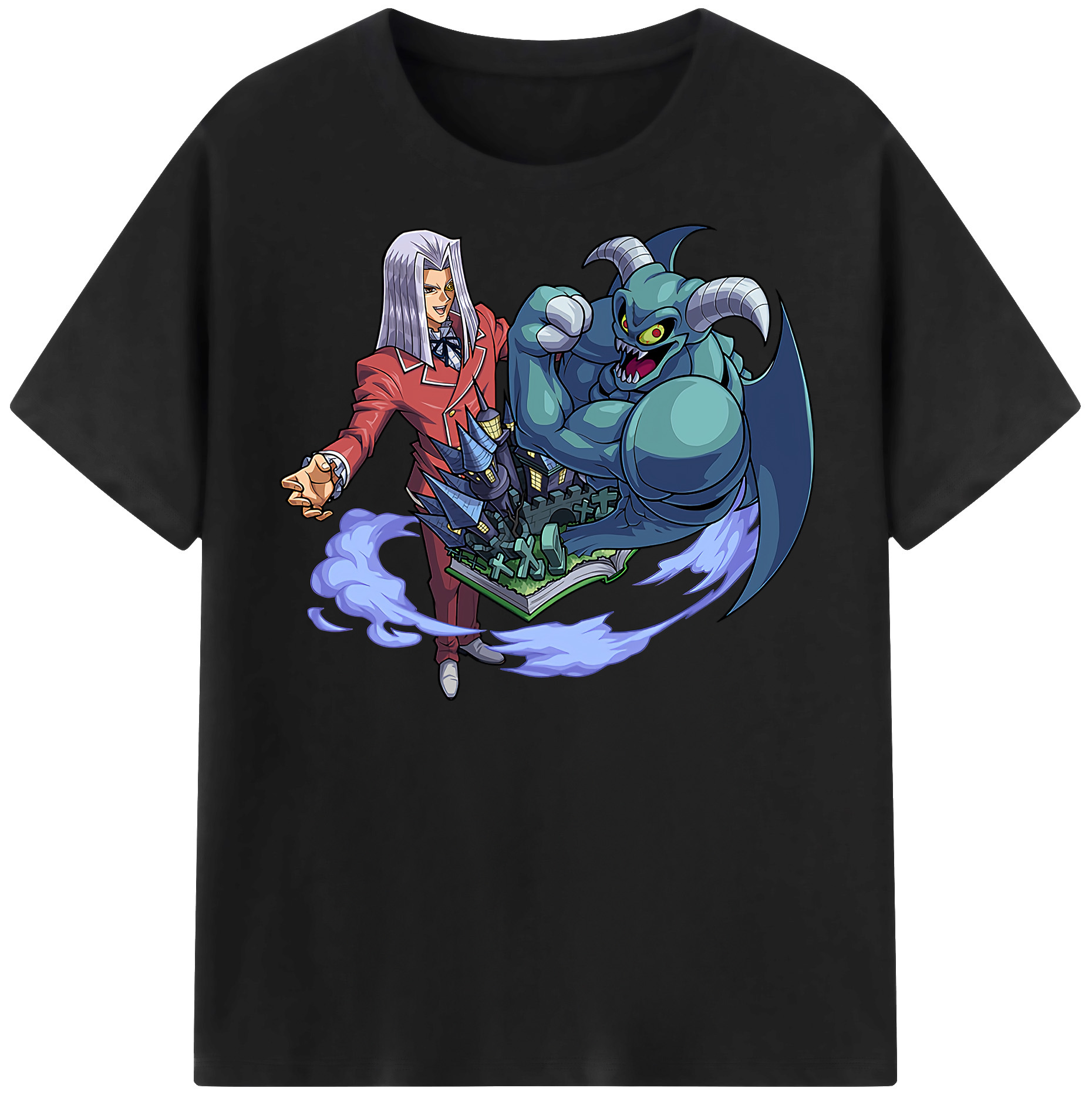 （画像用） 遊☆戯☆王 Yu-Gi-Oh! レディースカジュアルプリントTシャツ（綿100％）