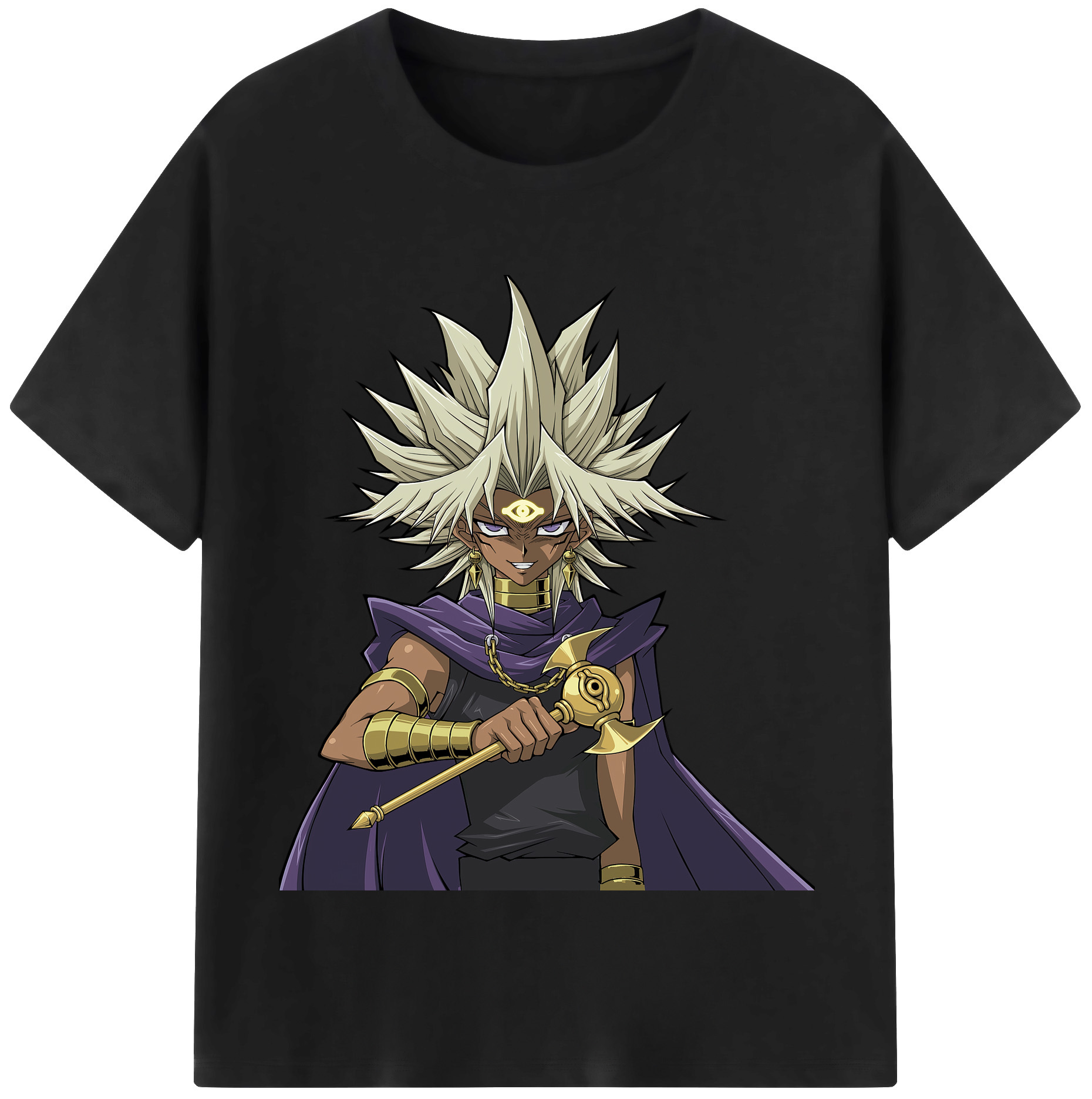 （画像用） 遊☆戯☆王 Yu-Gi-Oh! レディースカジュアルプリントTシャツ（綿100％）