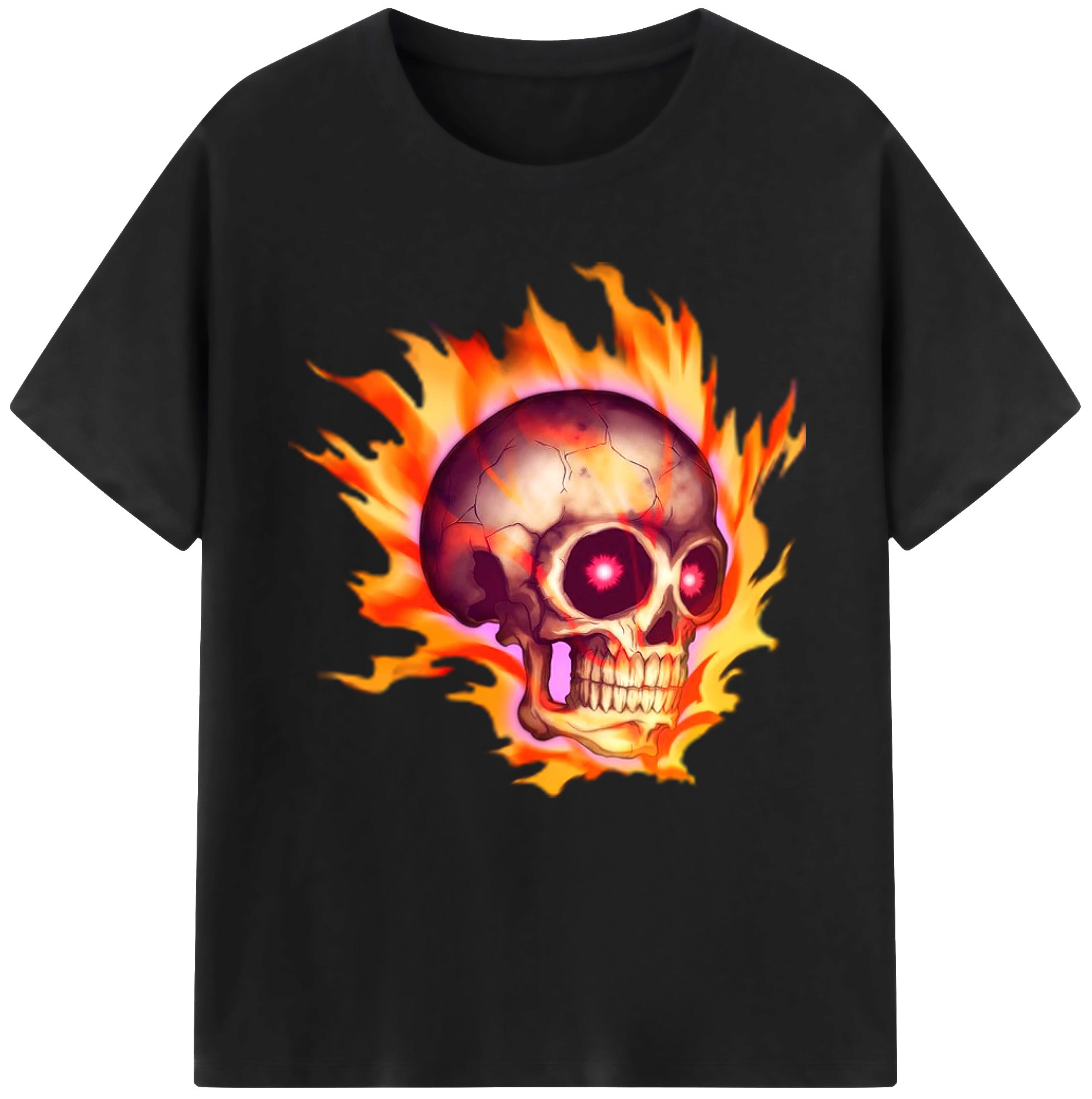 （画像用） 遊☆戯☆王 Yu-Gi-Oh! レディースカジュアルプリントTシャツ（綿100％）