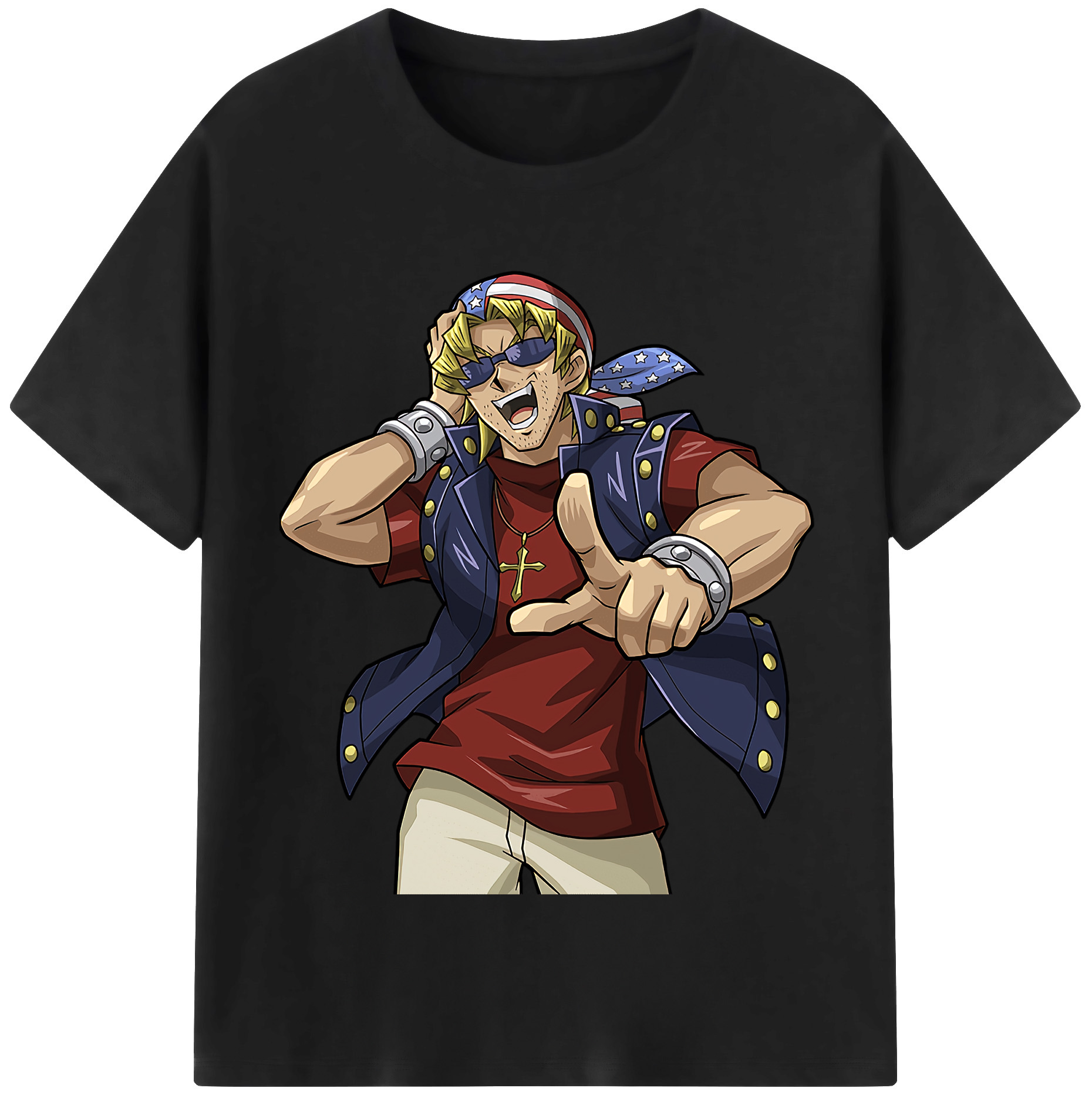 （画像用） 遊☆戯☆王 Yu-Gi-Oh! レディースカジュアルプリントTシャツ（綿100％）
