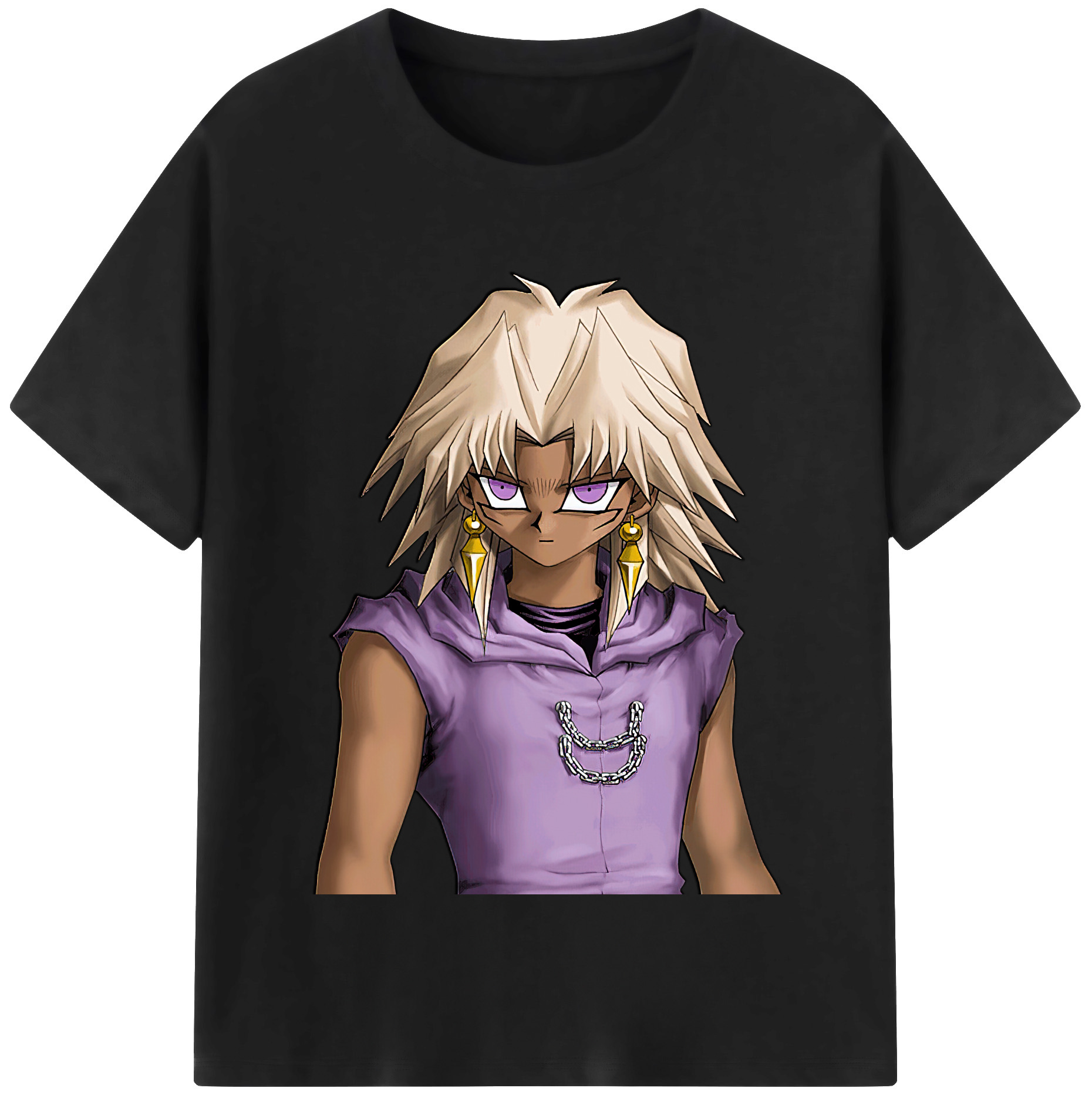 （画像用） 遊☆戯☆王 Yu-Gi-Oh! レディースカジュアルプリントTシャツ（綿100％）
