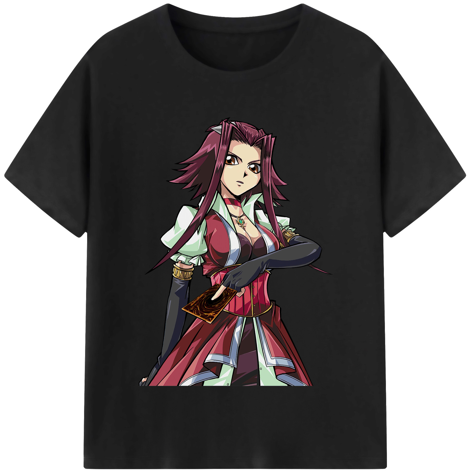 （画像用） 遊☆戯☆王 Yu-Gi-Oh! レディースカジュアルプリントTシャツ（綿100％）