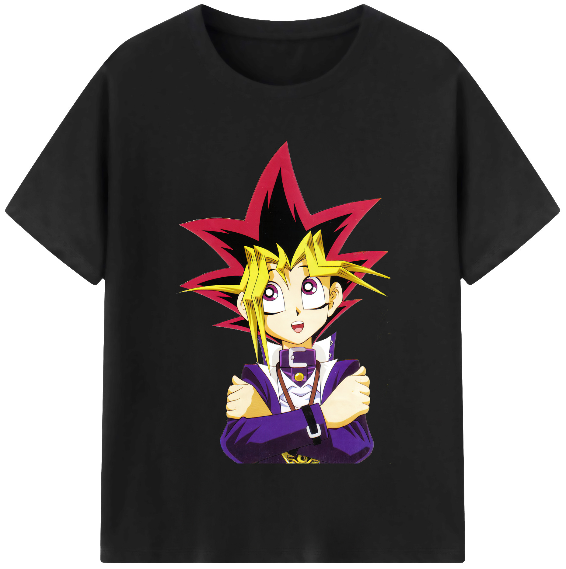 （画像用） 遊☆戯☆王 Yu-Gi-Oh! レディースカジュアルプリントTシャツ（綿100％）