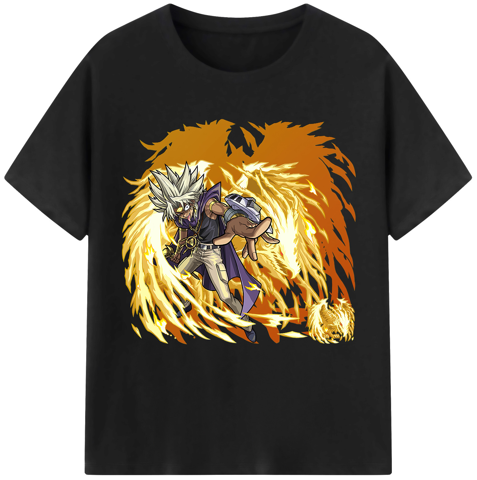 （画像用） 遊☆戯☆王 Yu-Gi-Oh! レディースカジュアルプリントTシャツ（綿100％）