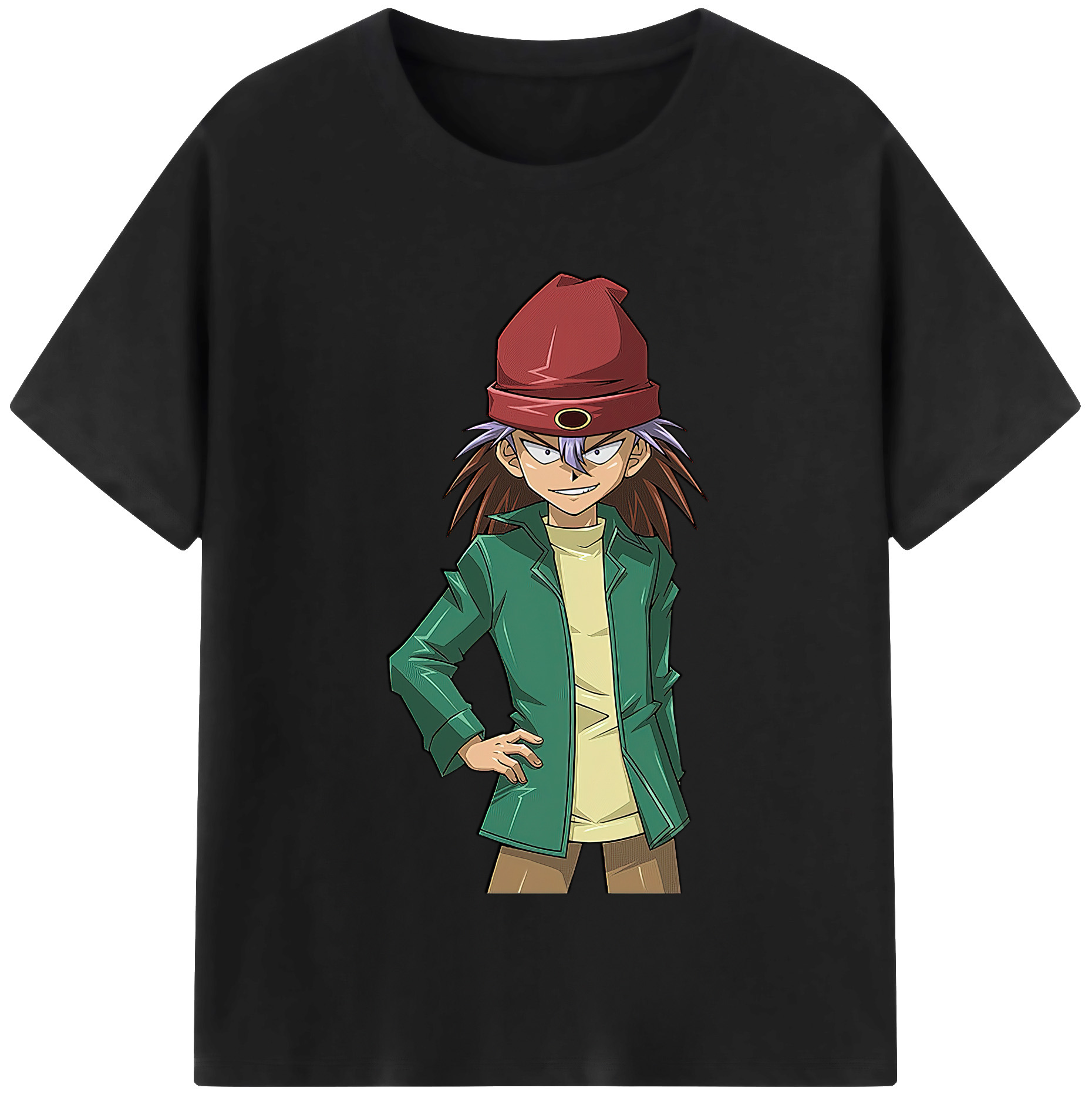 （画像用） 遊☆戯☆王 Yu-Gi-Oh! レディースカジュアルプリントTシャツ（綿100％）