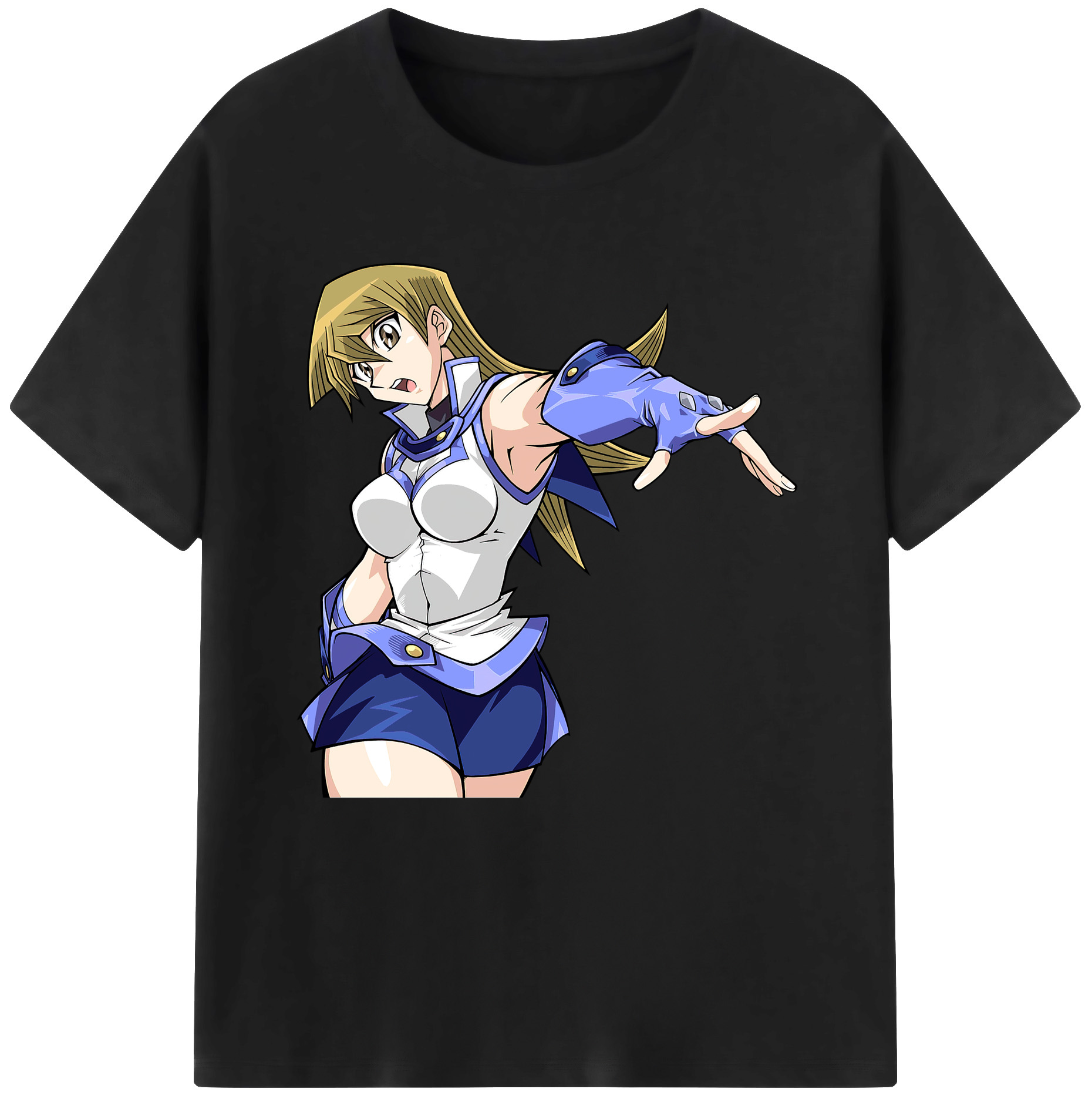 （画像用） 遊☆戯☆王 Yu-Gi-Oh! レディースカジュアルプリントTシャツ（綿100％）