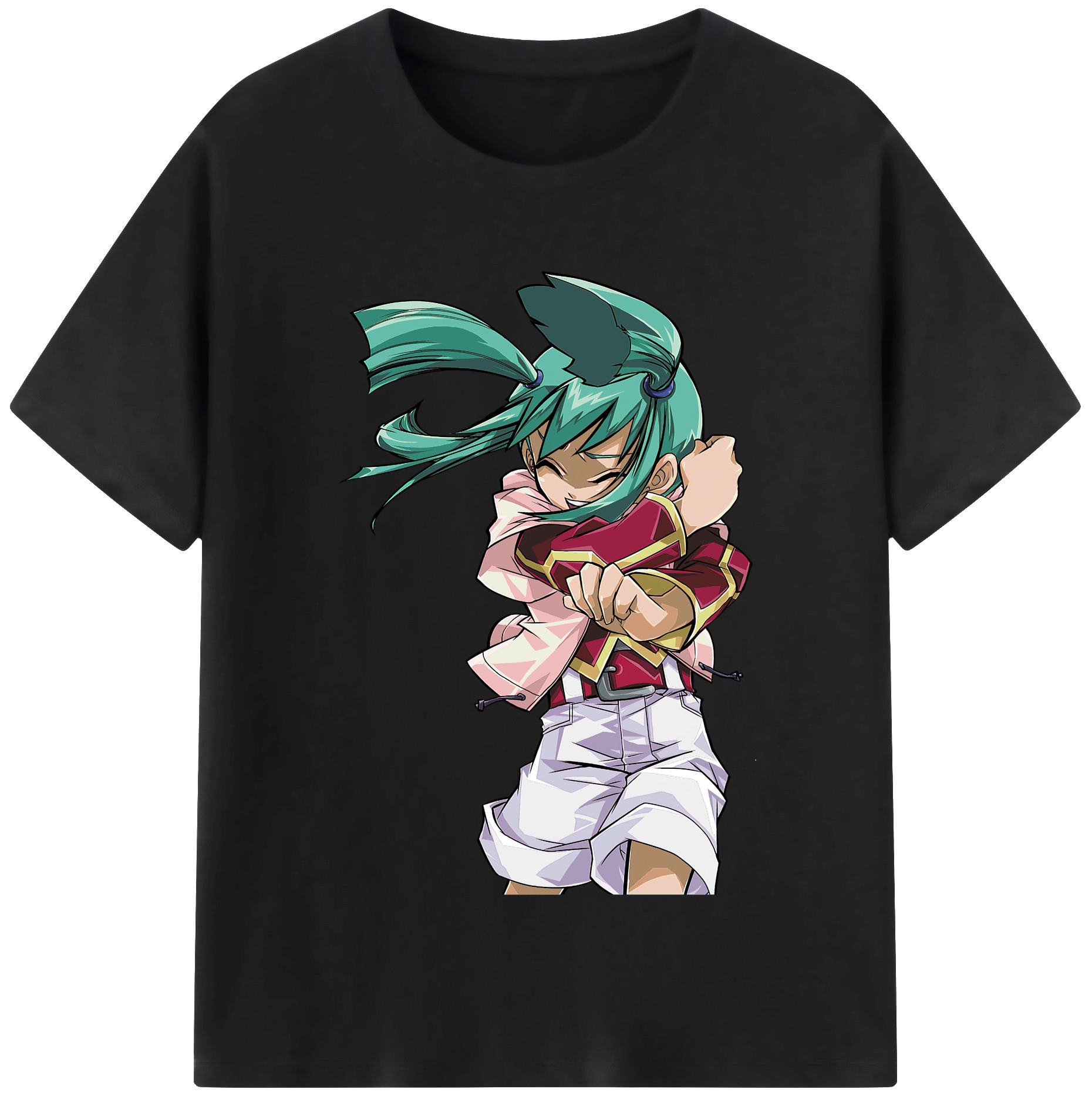（画像用） 遊☆戯☆王 Yu-Gi-Oh! レディースカジュアルプリントTシャツ（綿100％）