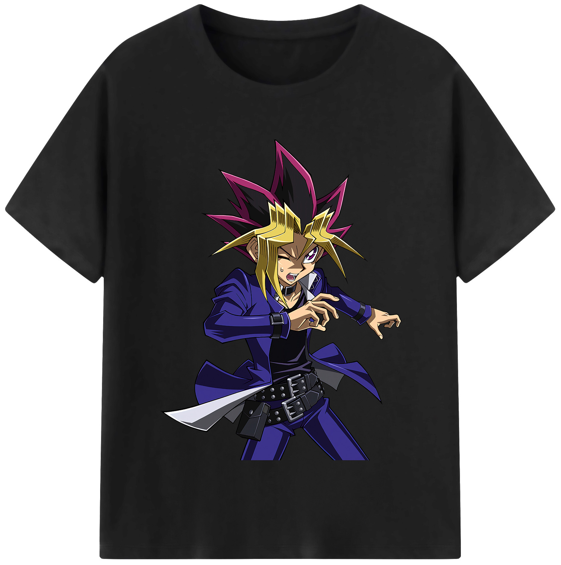 （画像用） 遊☆戯☆王 Yu-Gi-Oh! レディースカジュアルプリントTシャツ（綿100％）