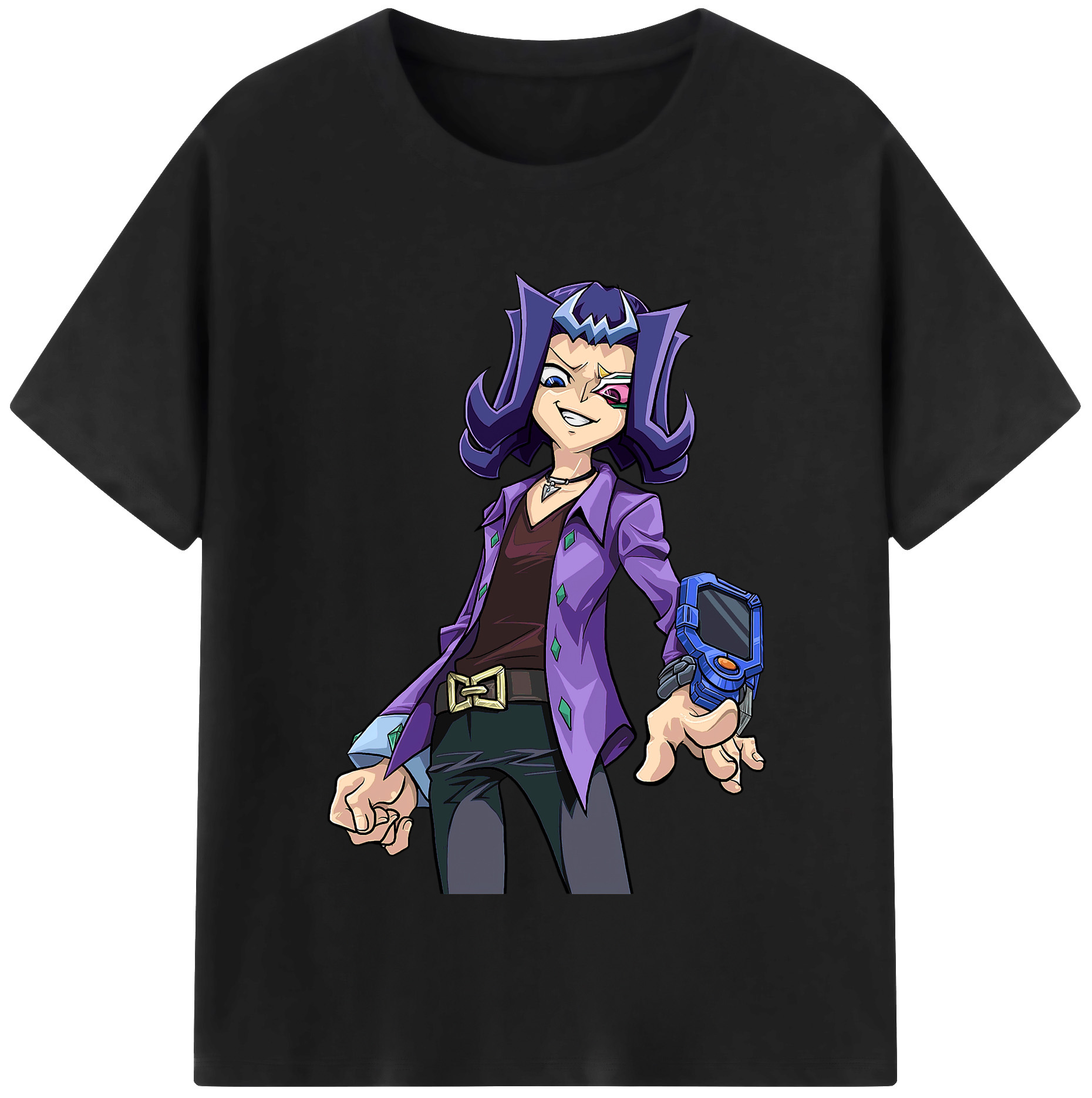 （画像用） 遊☆戯☆王 Yu-Gi-Oh! レディースカジュアルプリントTシャツ（綿100％）
