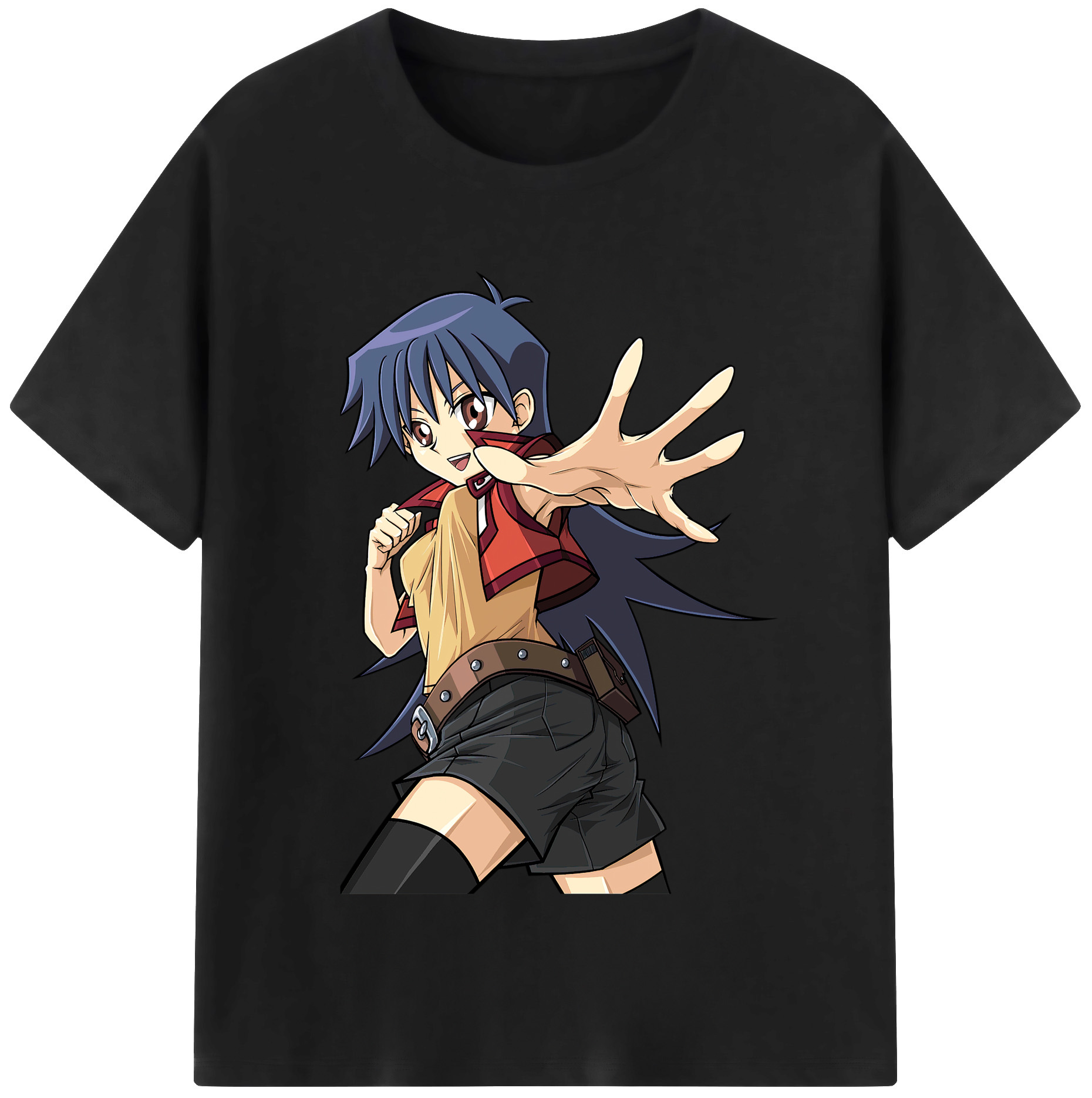 （画像用） 遊☆戯☆王 Yu-Gi-Oh! レディースカジュアルプリントTシャツ（綿100％）