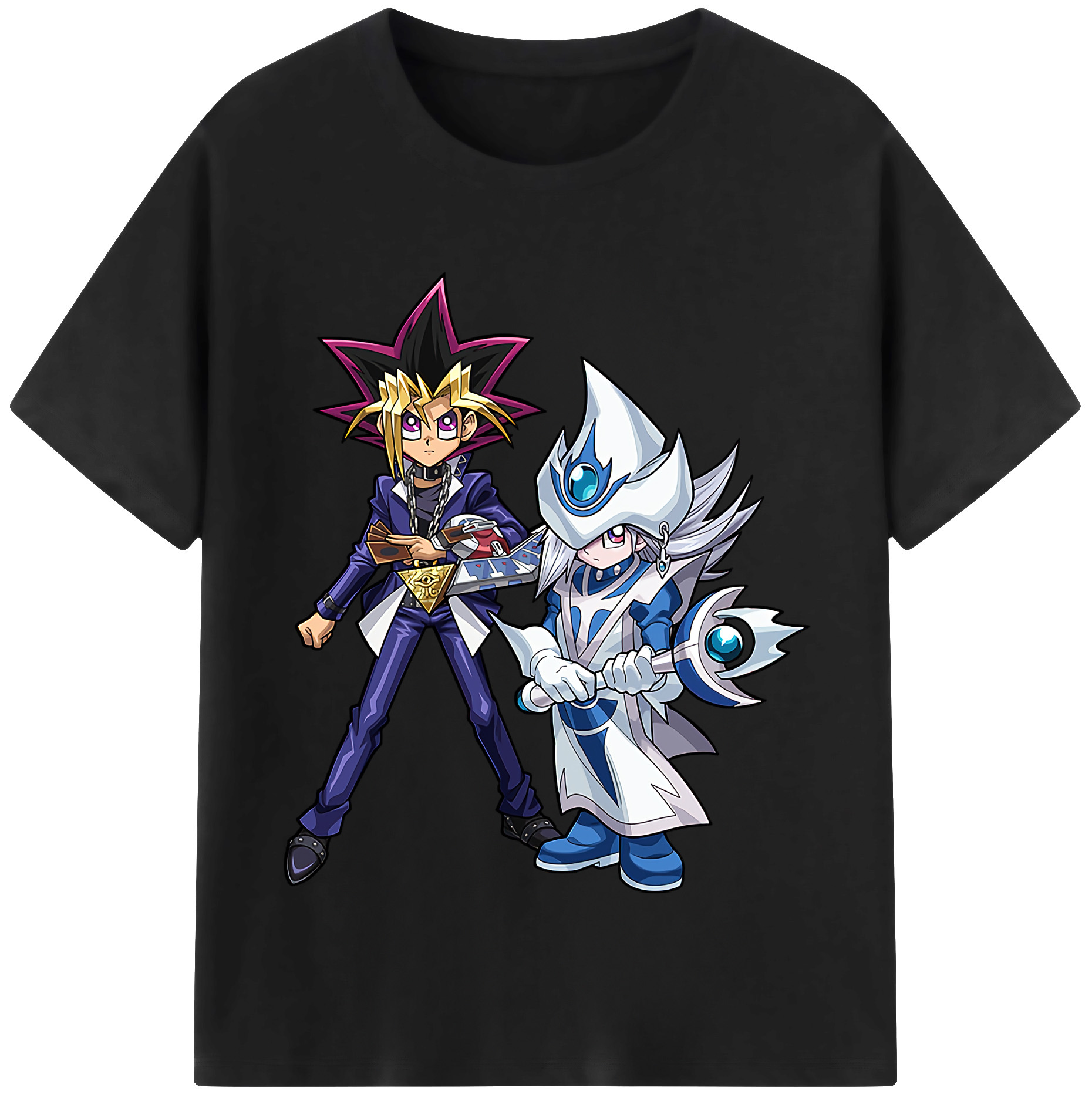 （画像用） 遊☆戯☆王 Yu-Gi-Oh! レディースカジュアルプリントTシャツ（綿100％）