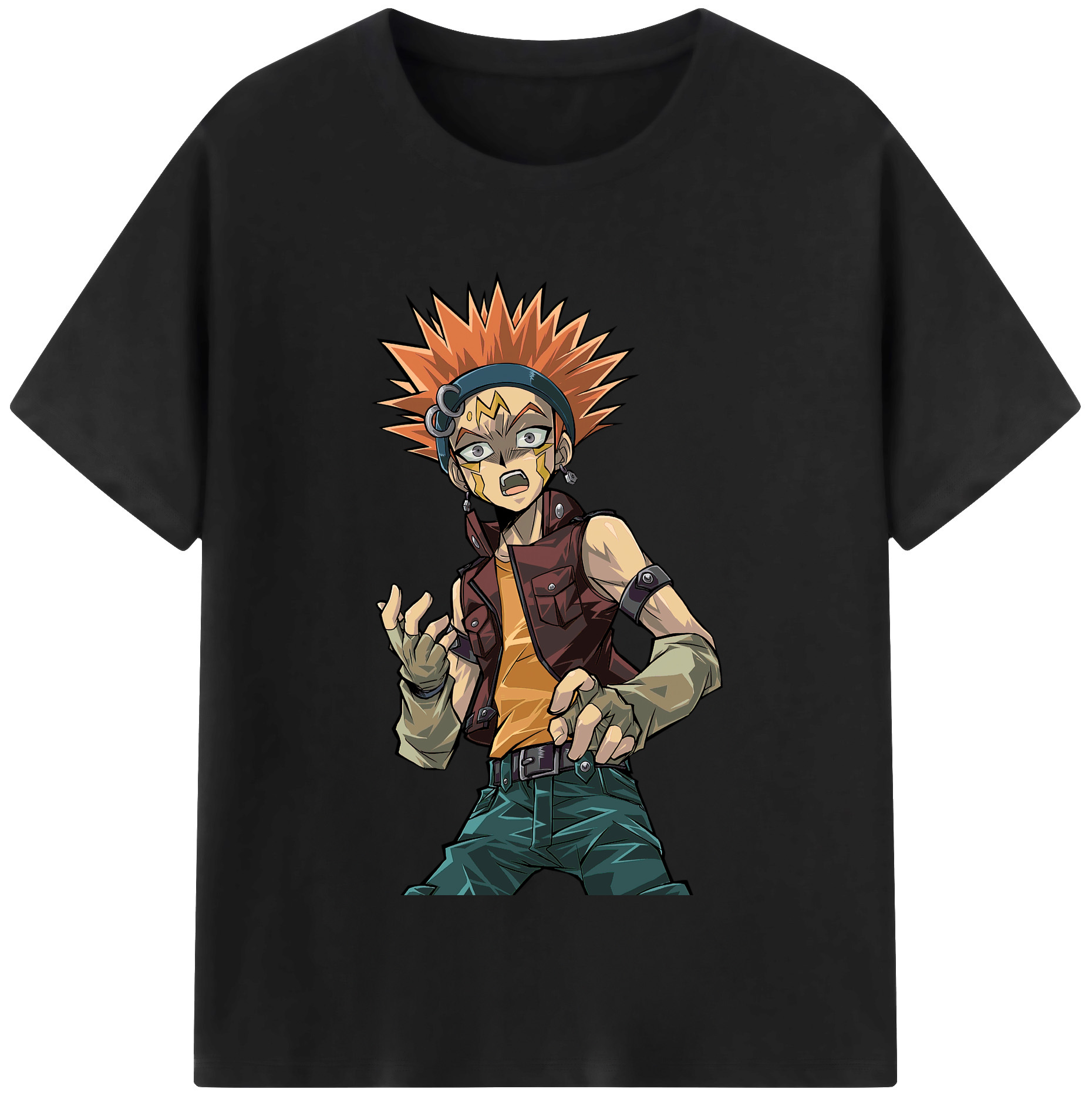 （画像用） 遊☆戯☆王 Yu-Gi-Oh! レディースカジュアルプリントTシャツ（綿100％）