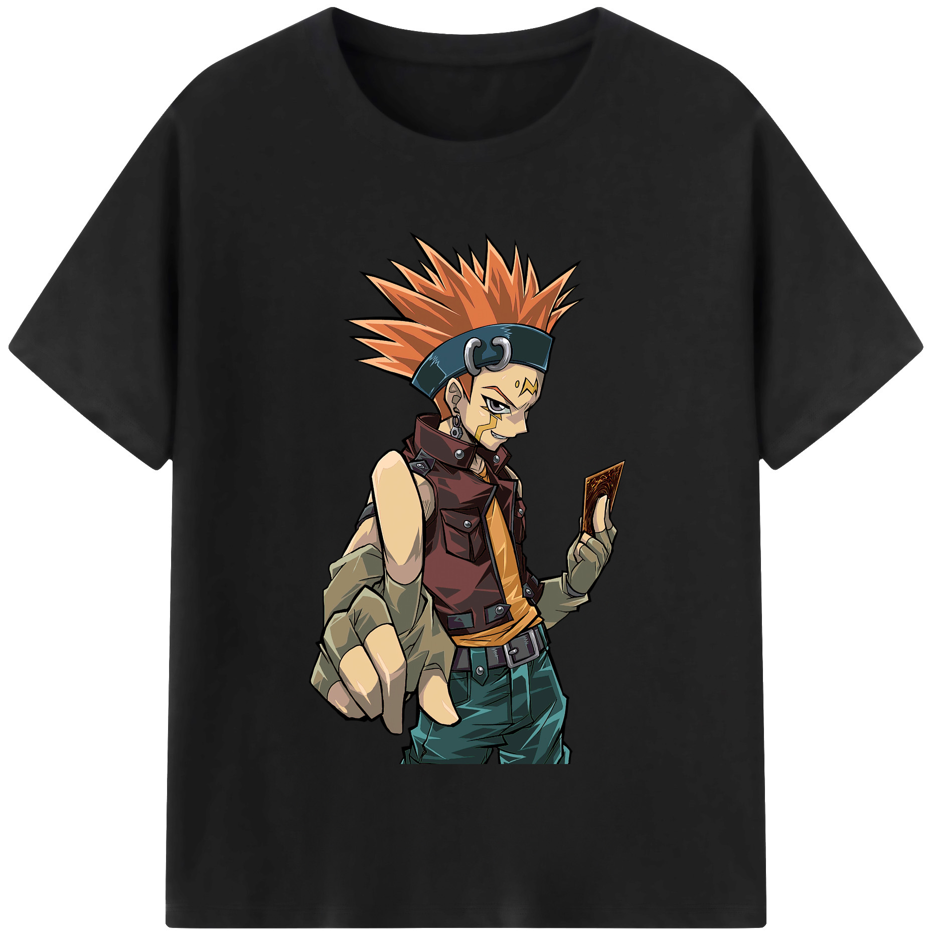（画像用） 遊☆戯☆王 Yu-Gi-Oh! レディースカジュアルプリントTシャツ（綿100％）