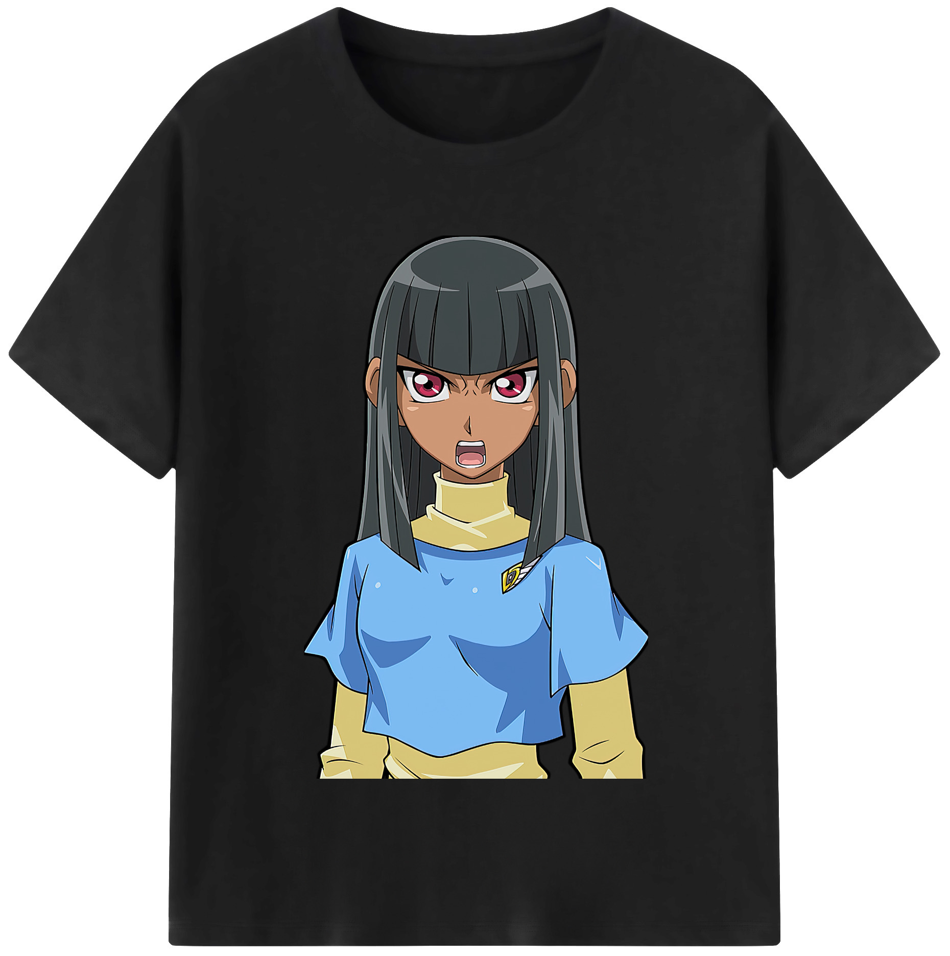 （画像用） 遊☆戯☆王 Yu-Gi-Oh! レディースカジュアルプリントTシャツ（綿100％）