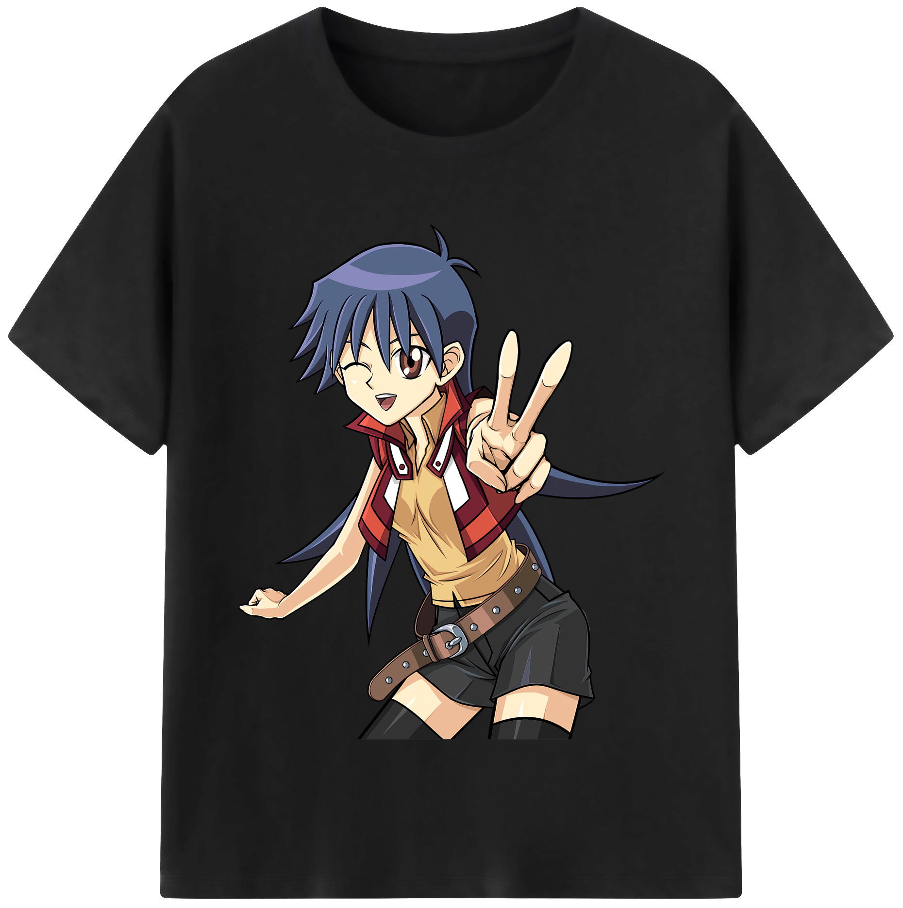 （画像用） 遊☆戯☆王 Yu-Gi-Oh! レディースカジュアルプリントTシャツ（綿100％）