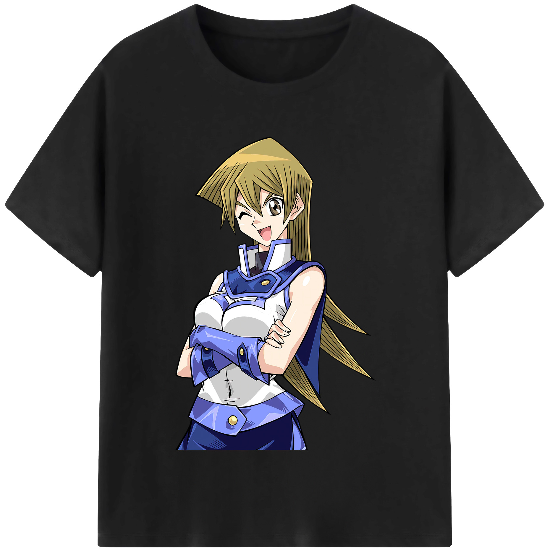 （画像用） 遊☆戯☆王 Yu-Gi-Oh! レディースカジュアルプリントTシャツ（綿100％）