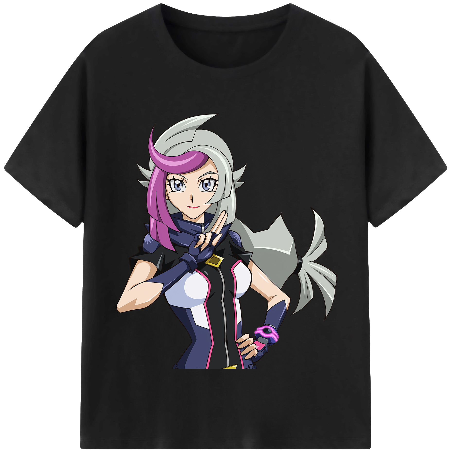 （画像用） 遊☆戯☆王 Yu-Gi-Oh! レディースカジュアルプリントTシャツ（綿100％）